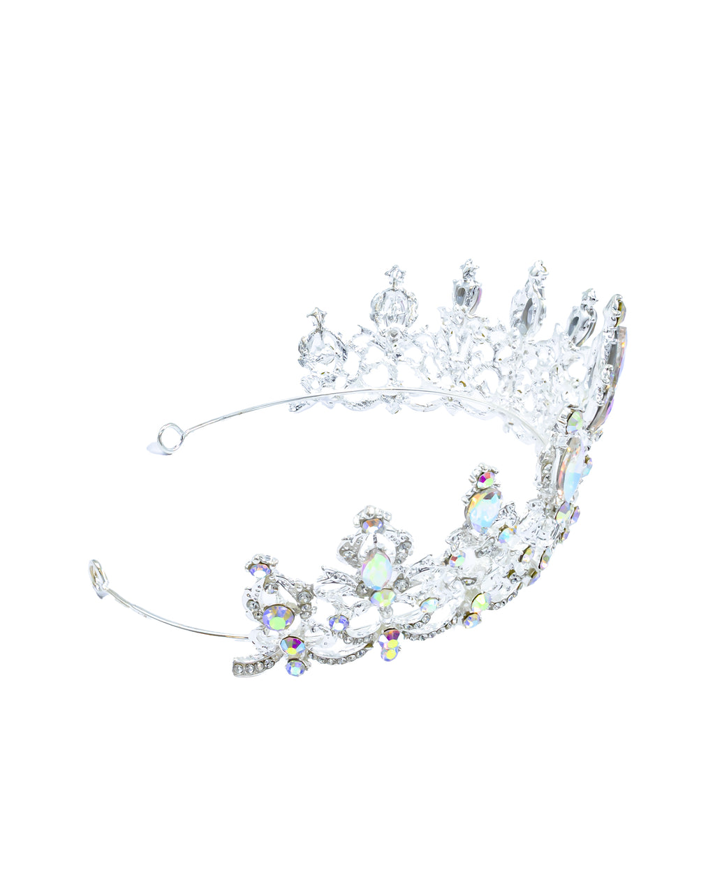 Corona Plateada de Diadema con piedras  - M67 Oro Laminado