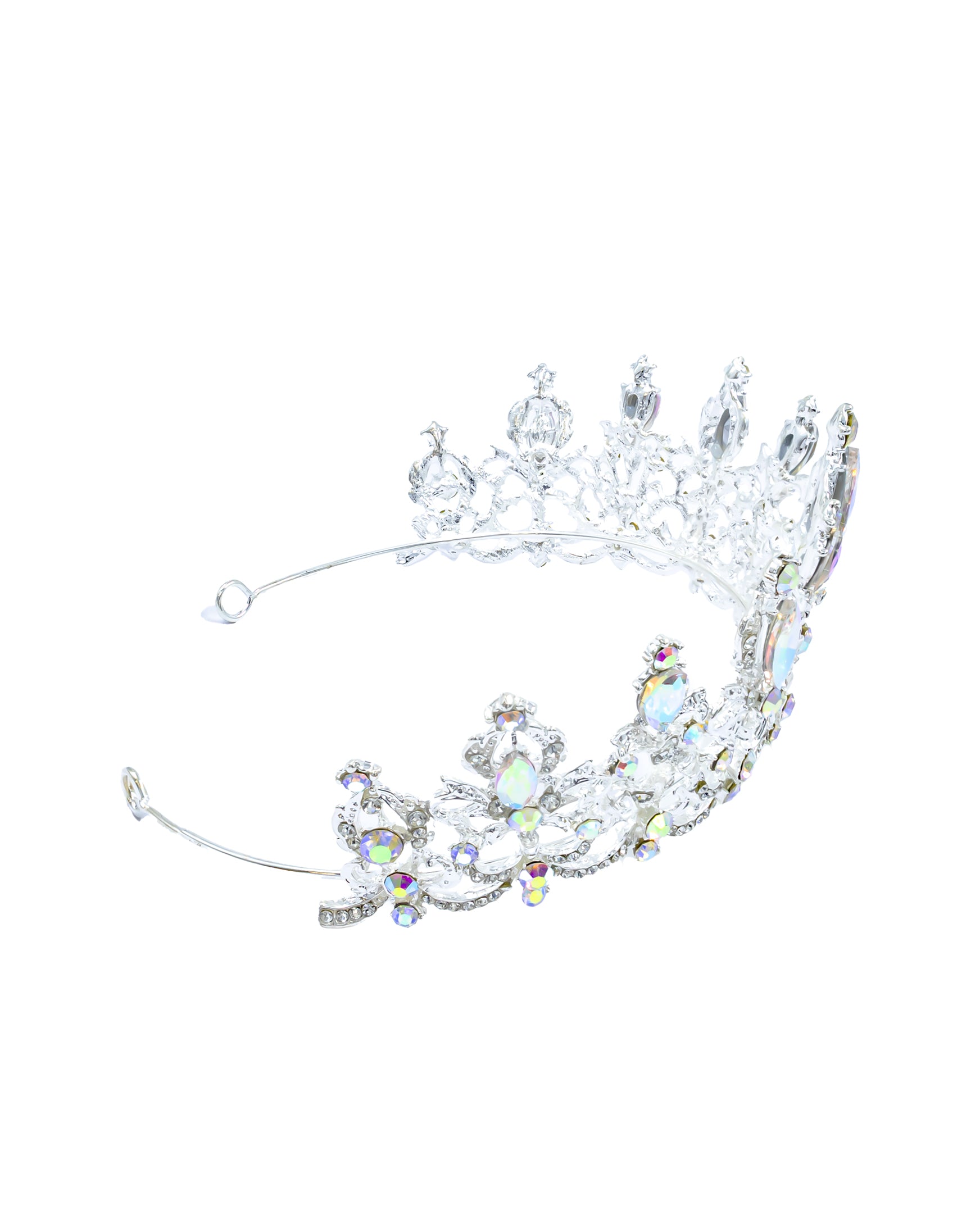 Corona Plateada de Diadema con piedras  - M67 Oro Laminado