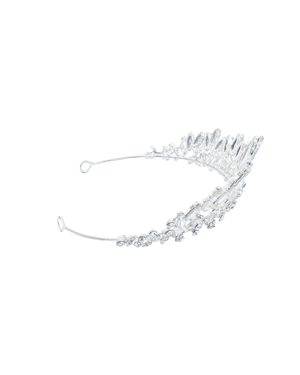 Corona Plateada de Diadema con piedras  - M73 Oro Laminado