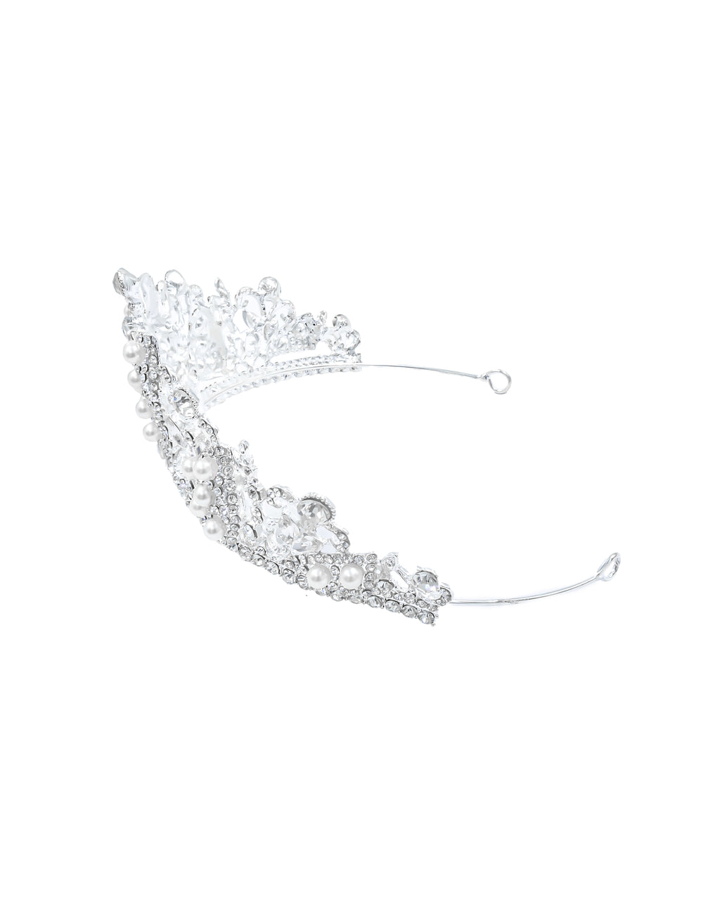 Corona Plateada de Diadema con piedras  - M70 Oro Laminado