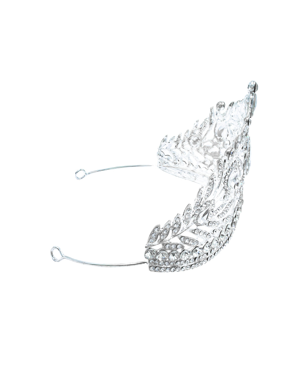 Corona Plateada de Diadema con piedras  - M69 Oro Laminado