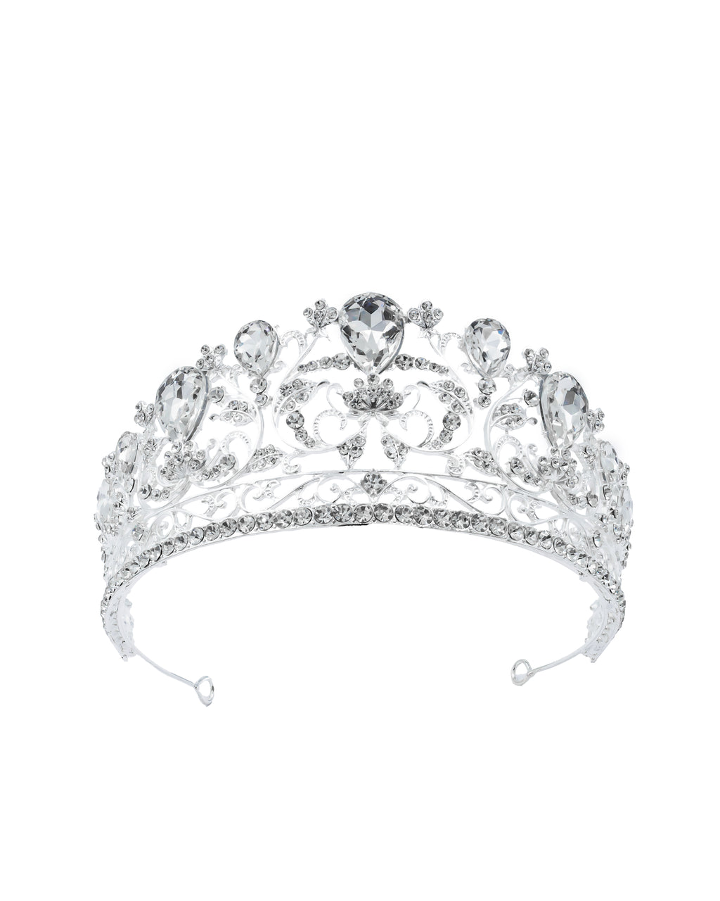 Corona Plateada de Diadema con piedras  - M76 Oro Laminado