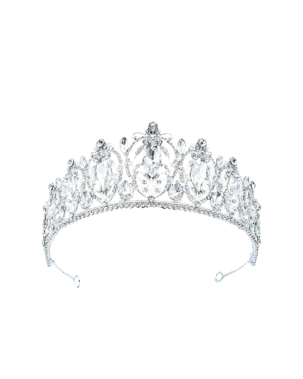 Corona Plateada de Diadema con piedras  - M77 Oro Laminado