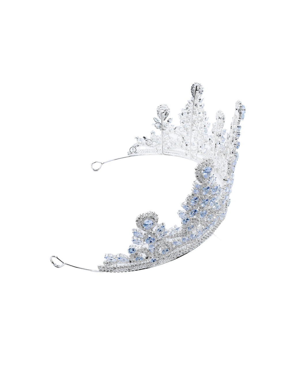 Corona Plateada de Diadema con piedras  - M80 Oro Laminado