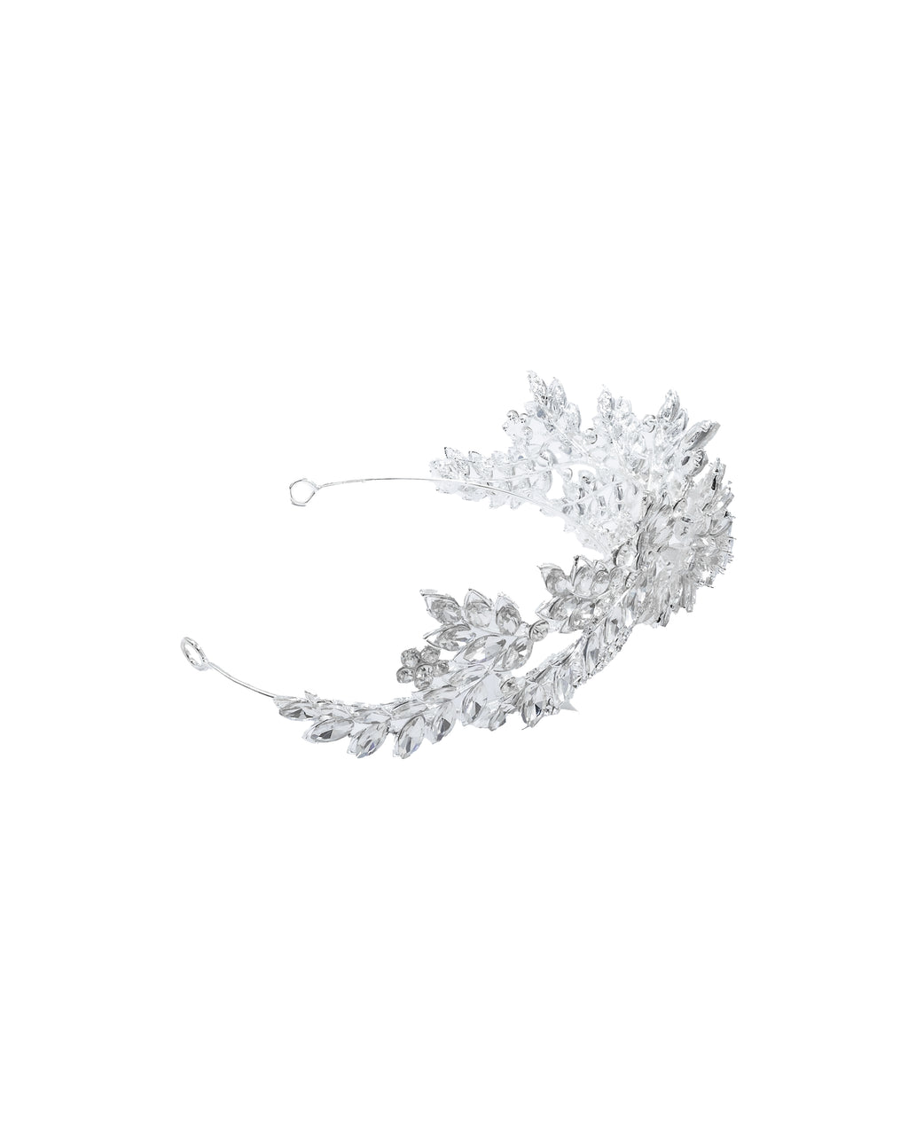 Corona Plateada de Diadema con piedras  - M79 Oro Laminado