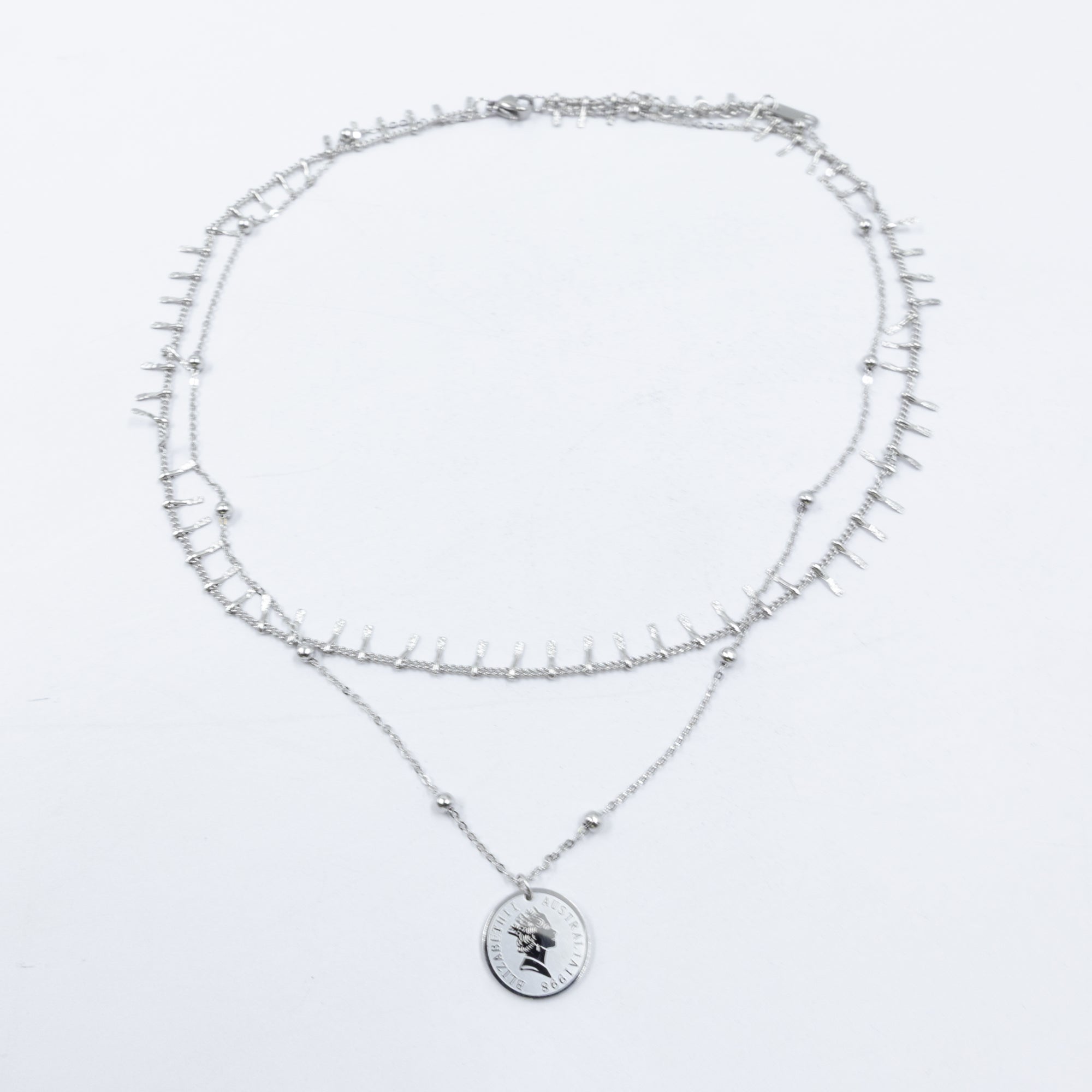 Collar Xuping Plateado M16 Oro Laminado 23/02/26