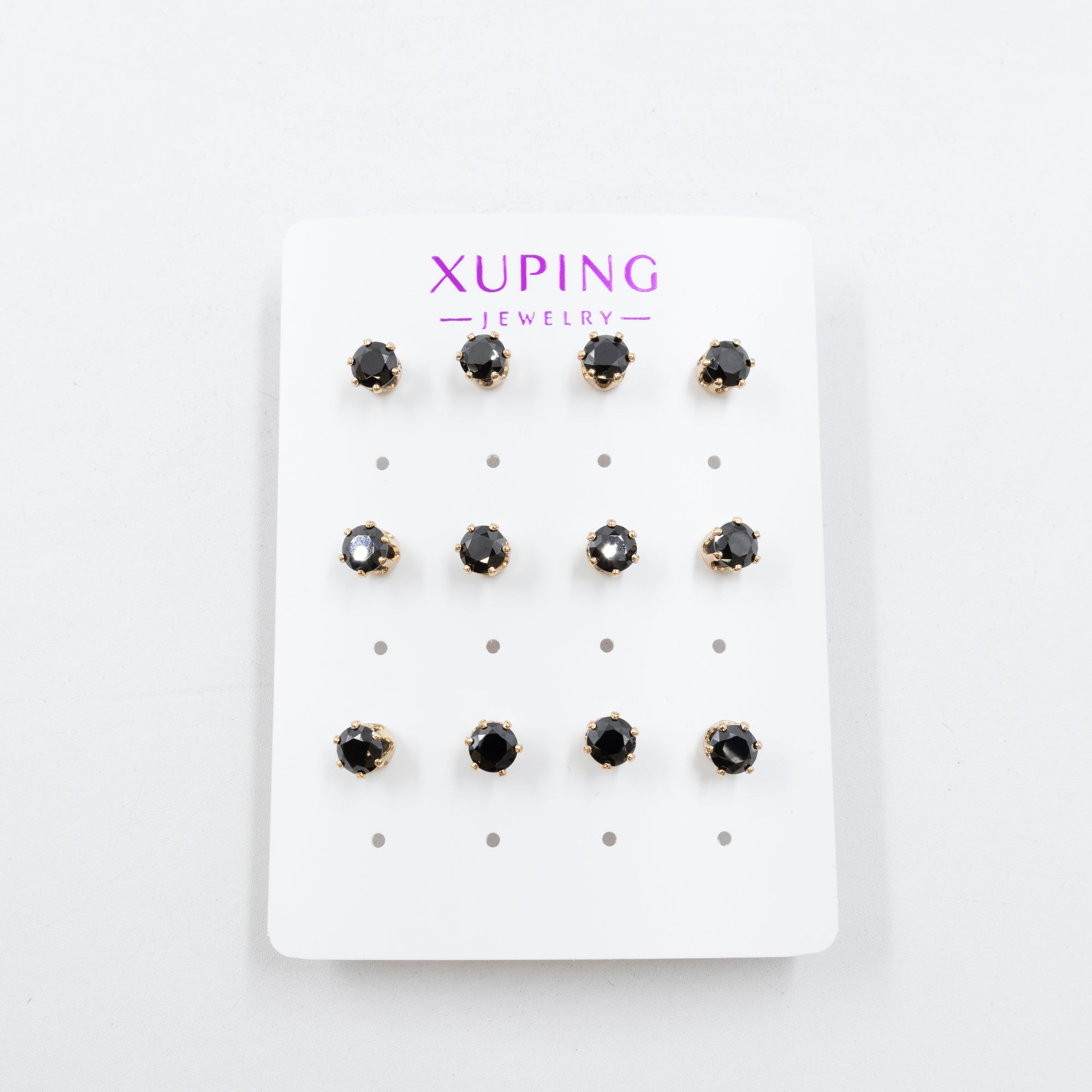 Paquete de 6 pares de aretes Xuping M2 Oro Laminado
