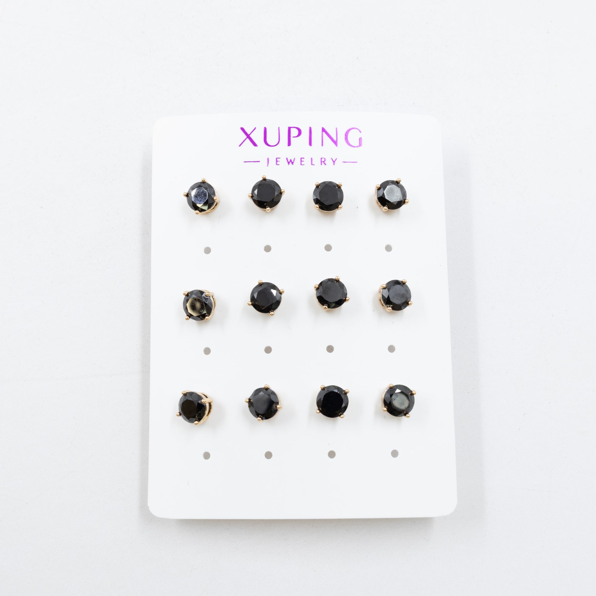 Paquete de 6 pares de aretes Xuping M3 Oro Laminado