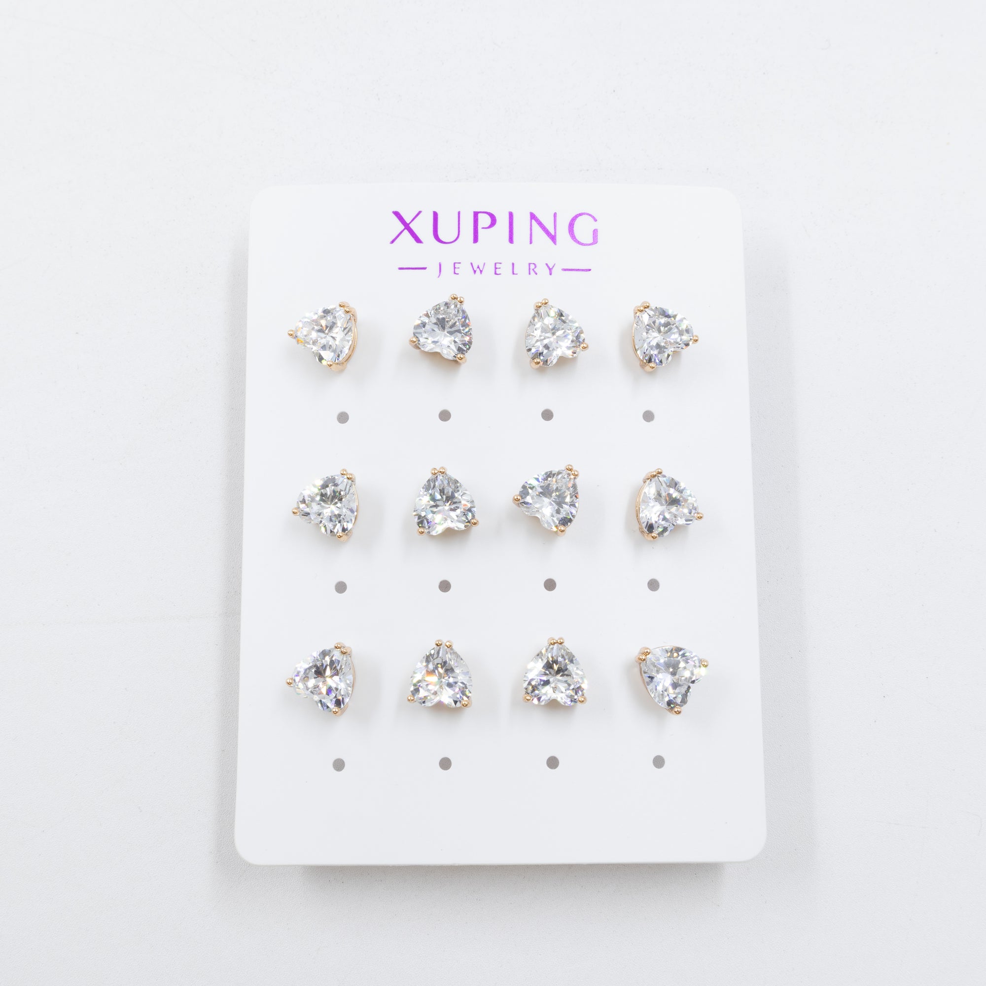 Paquete de 6 pares de aretes Xuping M11 Oro Laminado