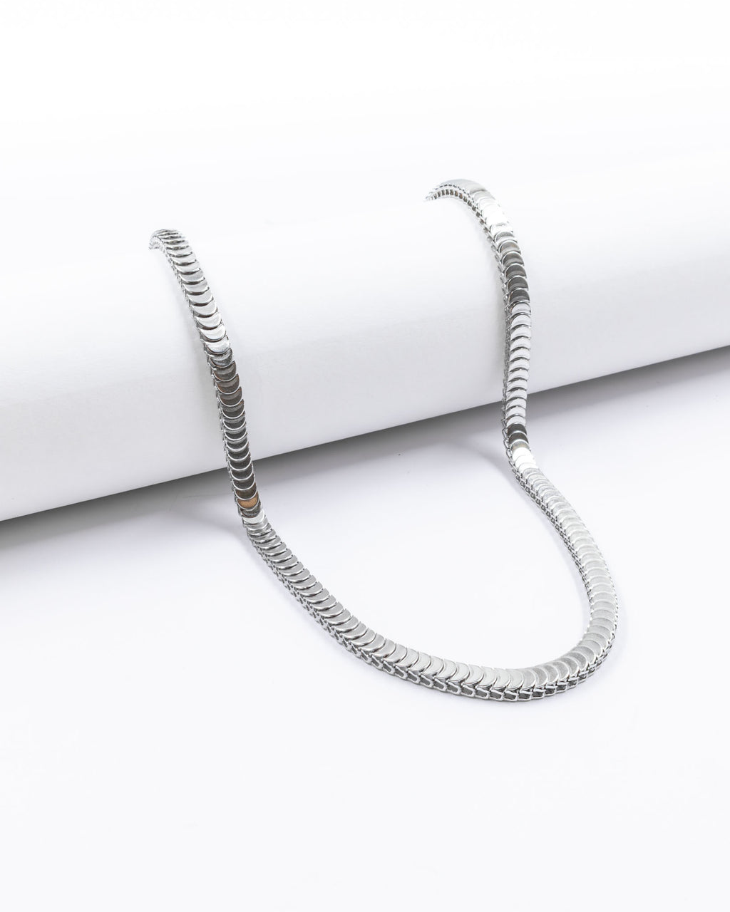 Cadenas Larga de Eslabon Plateada M18 Acero Inoxidable