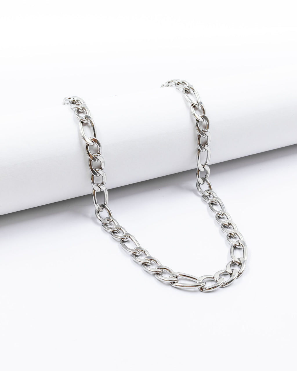 Cadenas Larga de Eslabon Plateada M5 Acero Inoxidable