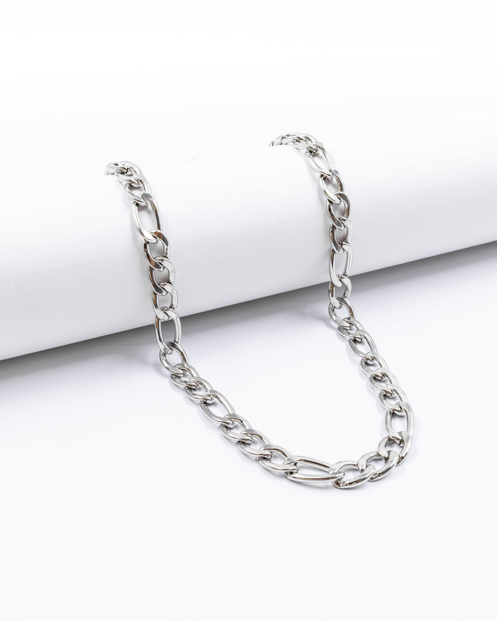 Cadenas Larga de Eslabon Plateada M5 Acero Inoxidable