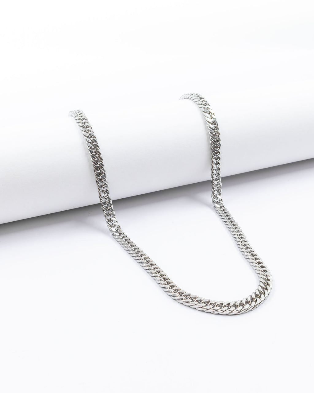 Cadenas Larga de Eslabon Plateada M17 Acero Inoxidable