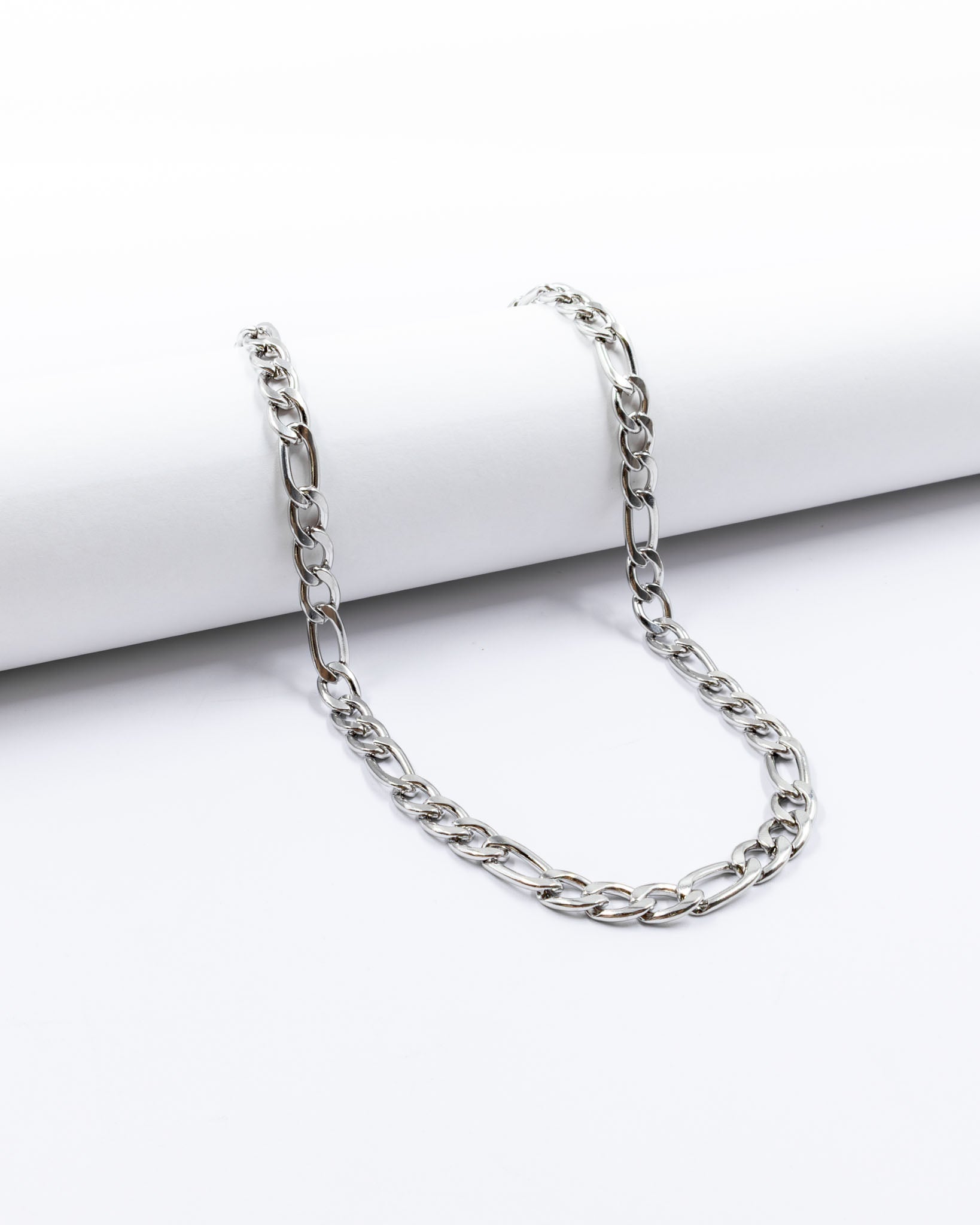 Cadenas Larga de Eslabon Plateada M7 Acero Inoxidable