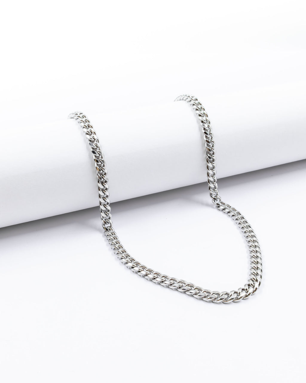 Cadenas Larga de Eslabon Plateada M13 Acero Inoxidable