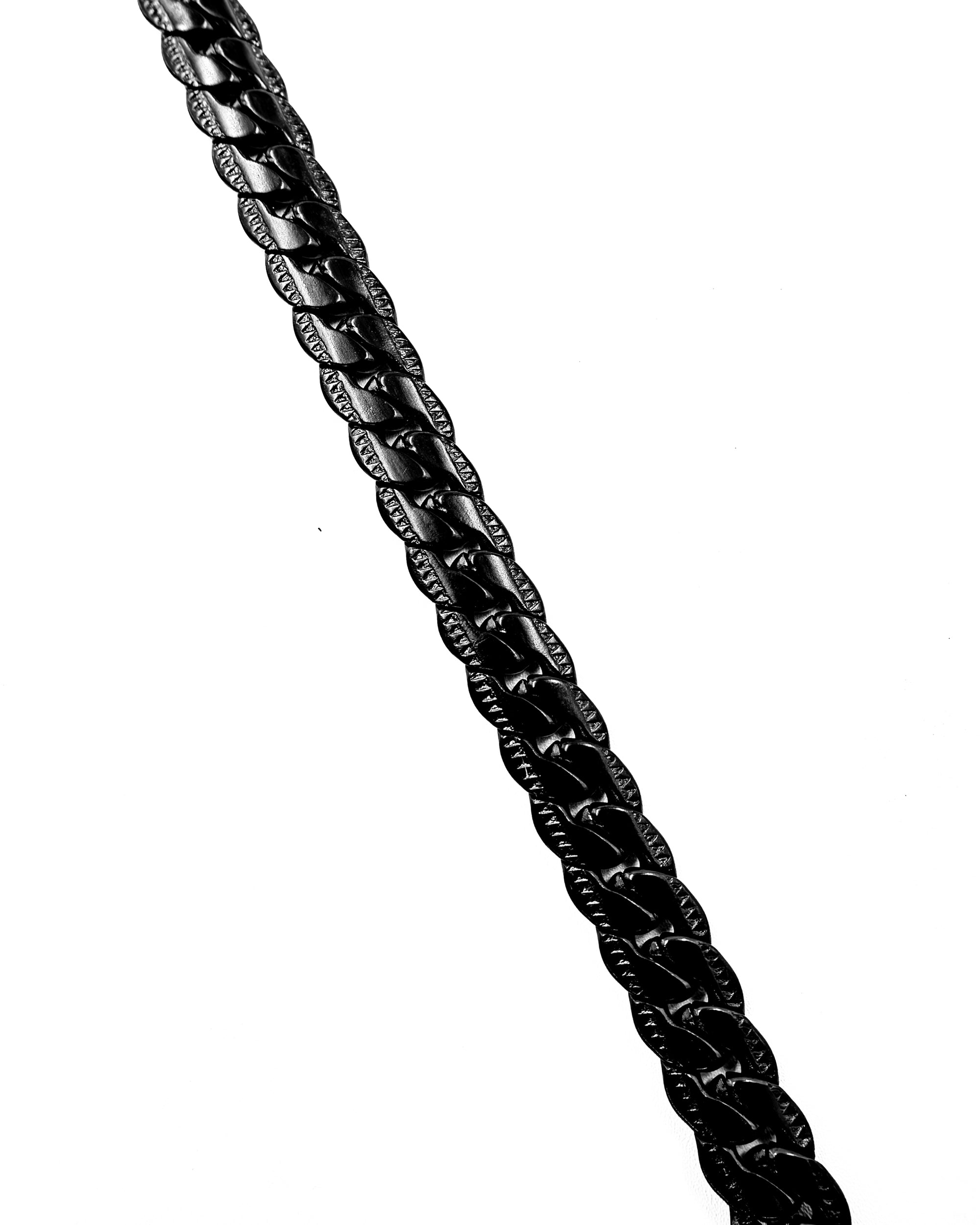 Cadenas Larga de Eslabon Negro M1 Acero Inoxidable