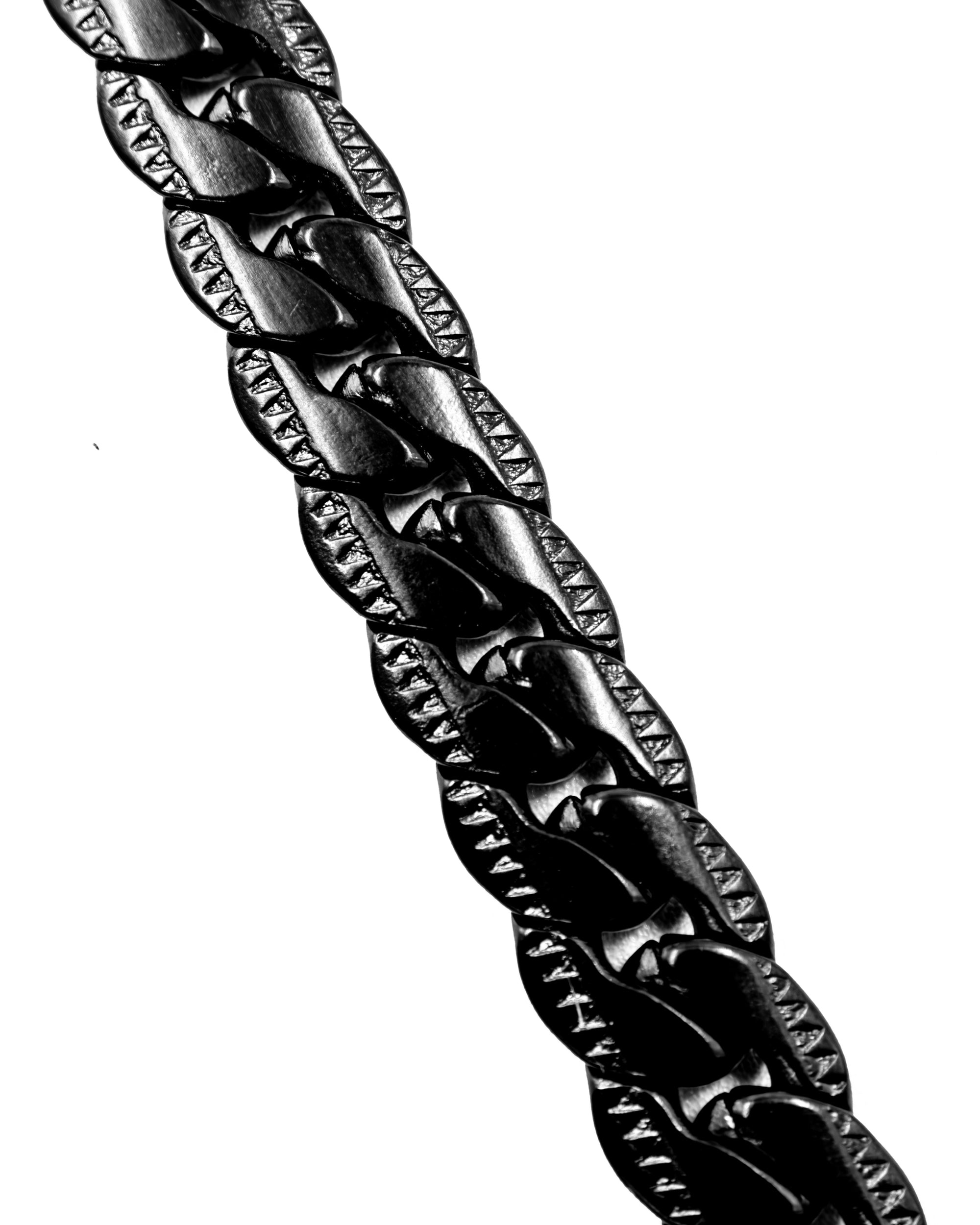 Cadenas Larga de Eslabon Negro M1 Acero Inoxidable