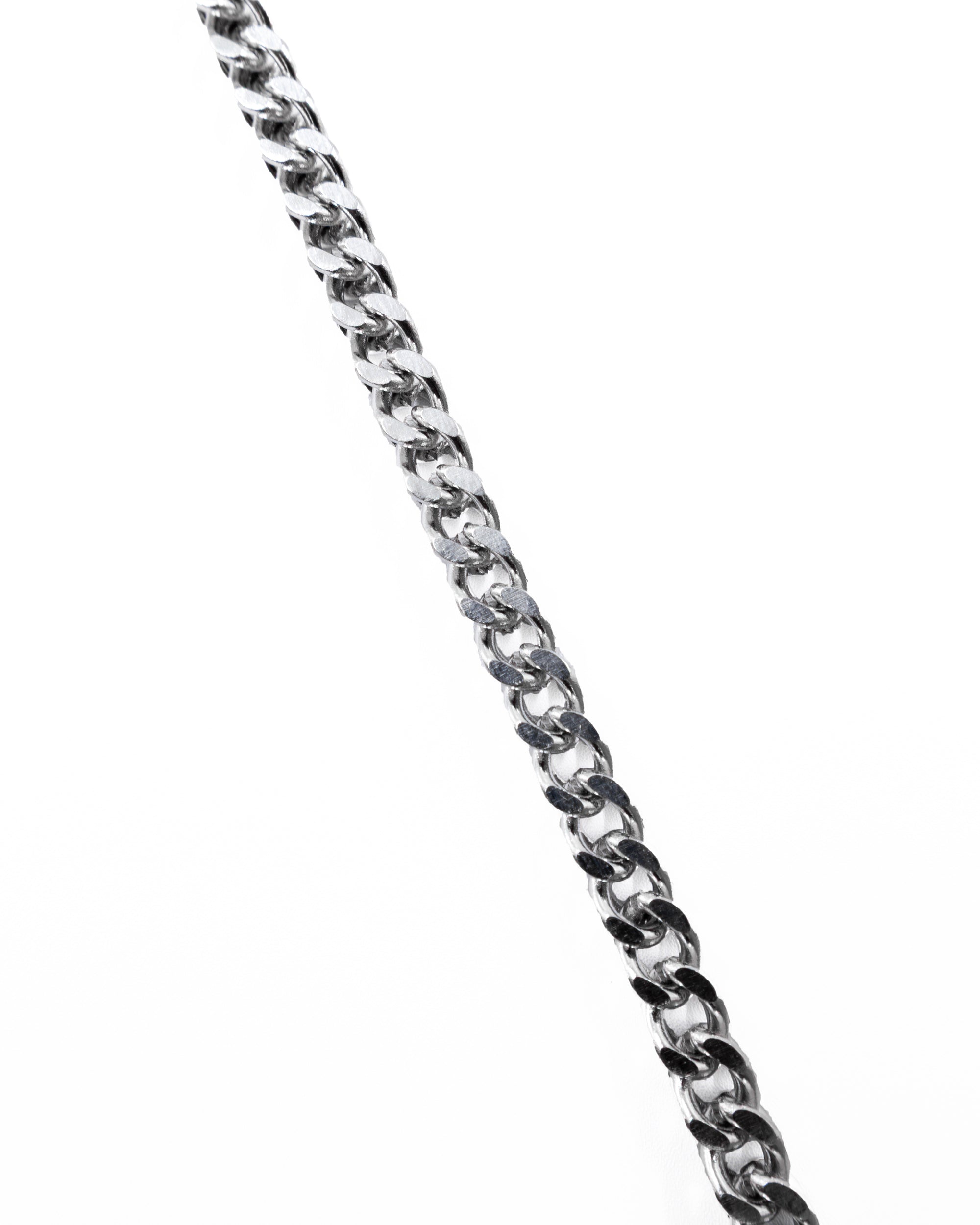 Cadenas Larga de Eslabon Plateada M11 Acero Inoxidable
