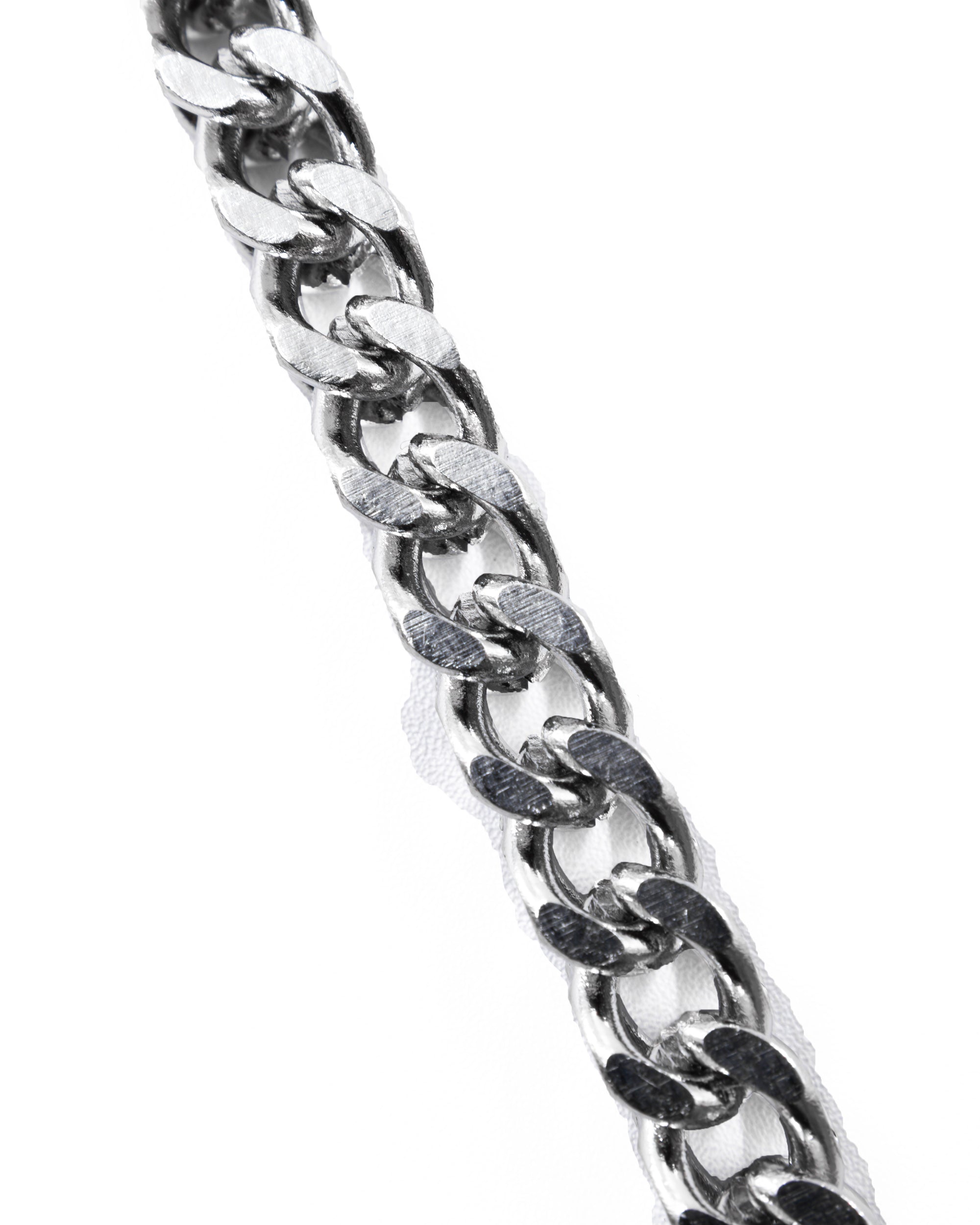 Cadenas Larga de Eslabon Plateada M11 Acero Inoxidable