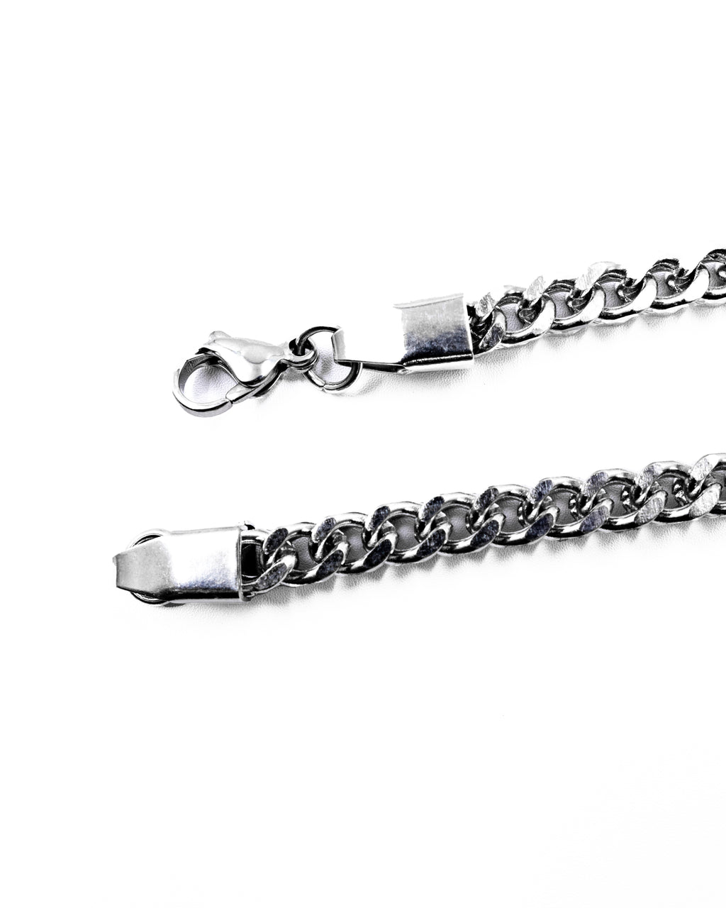 Cadenas Larga de Eslabon Plateada M11 Acero Inoxidable