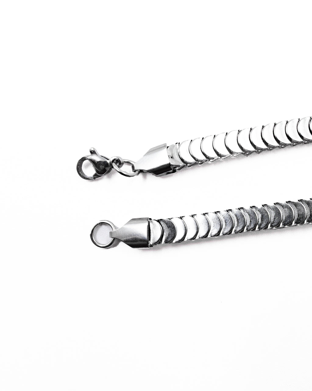 Cadenas Larga de Eslabon Plateada M15 Acero Inoxidable