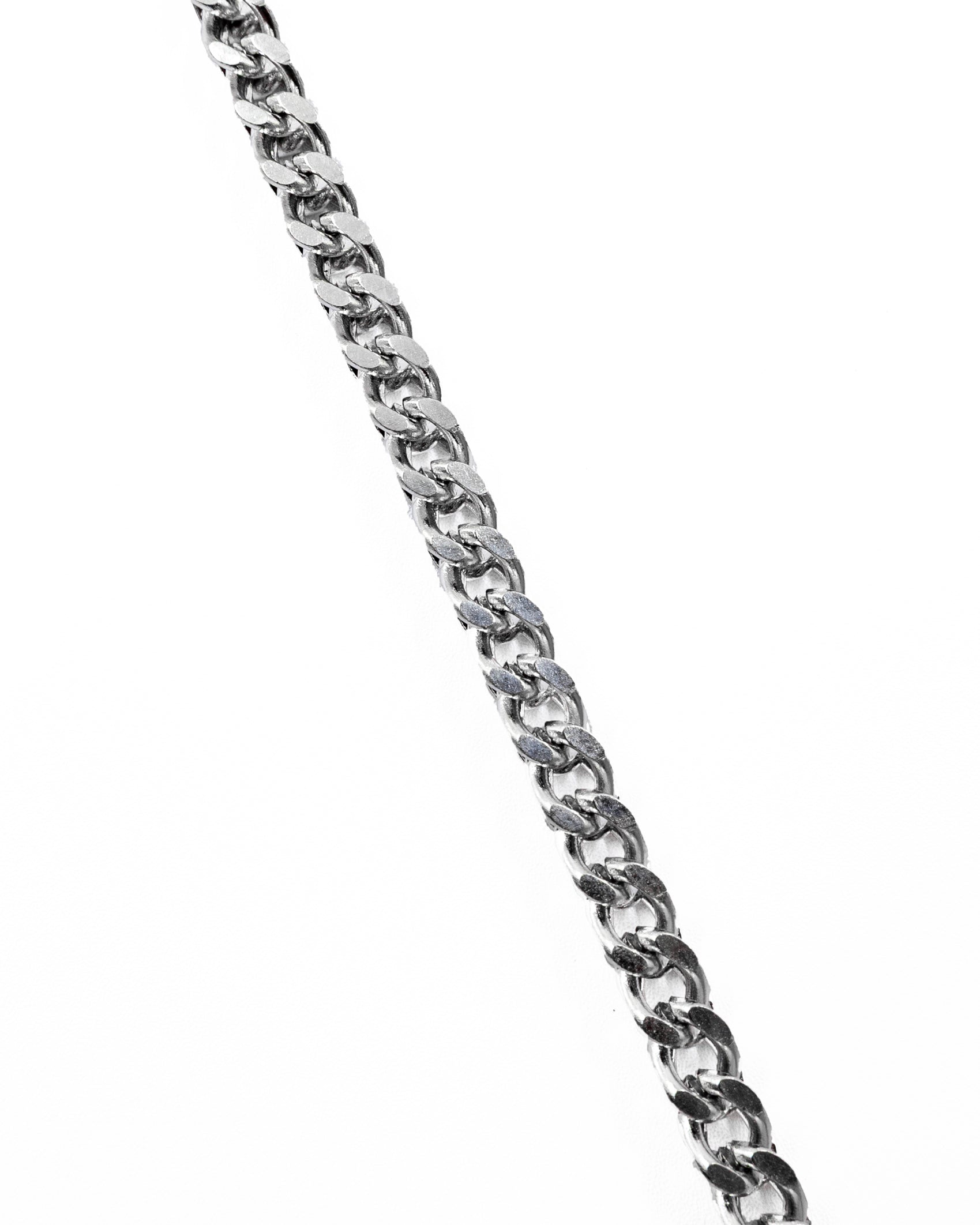 Cadenas Larga de Eslabon Plateada M13 Acero Inoxidable
