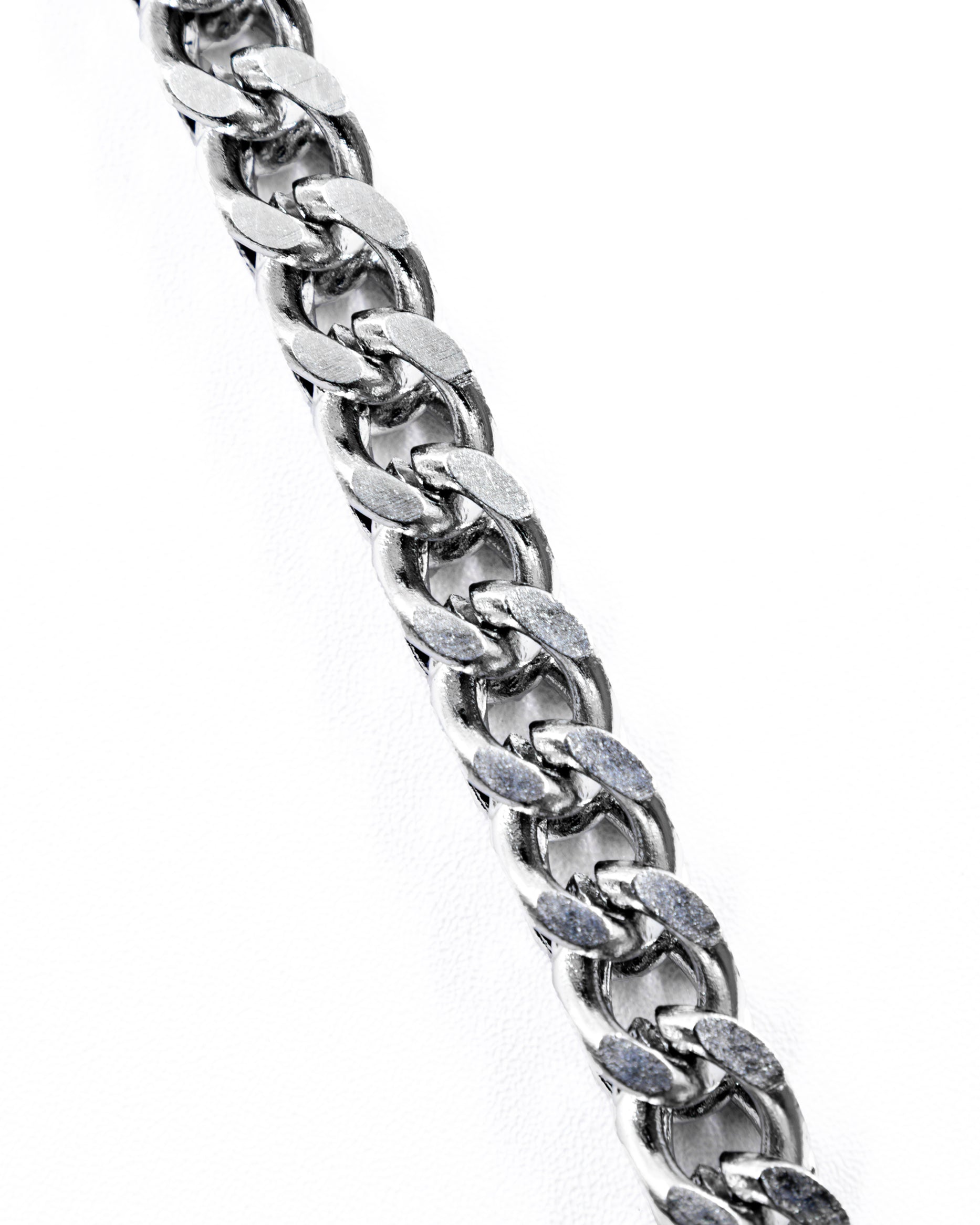 Cadenas Larga de Eslabon Plateada M13 Acero Inoxidable
