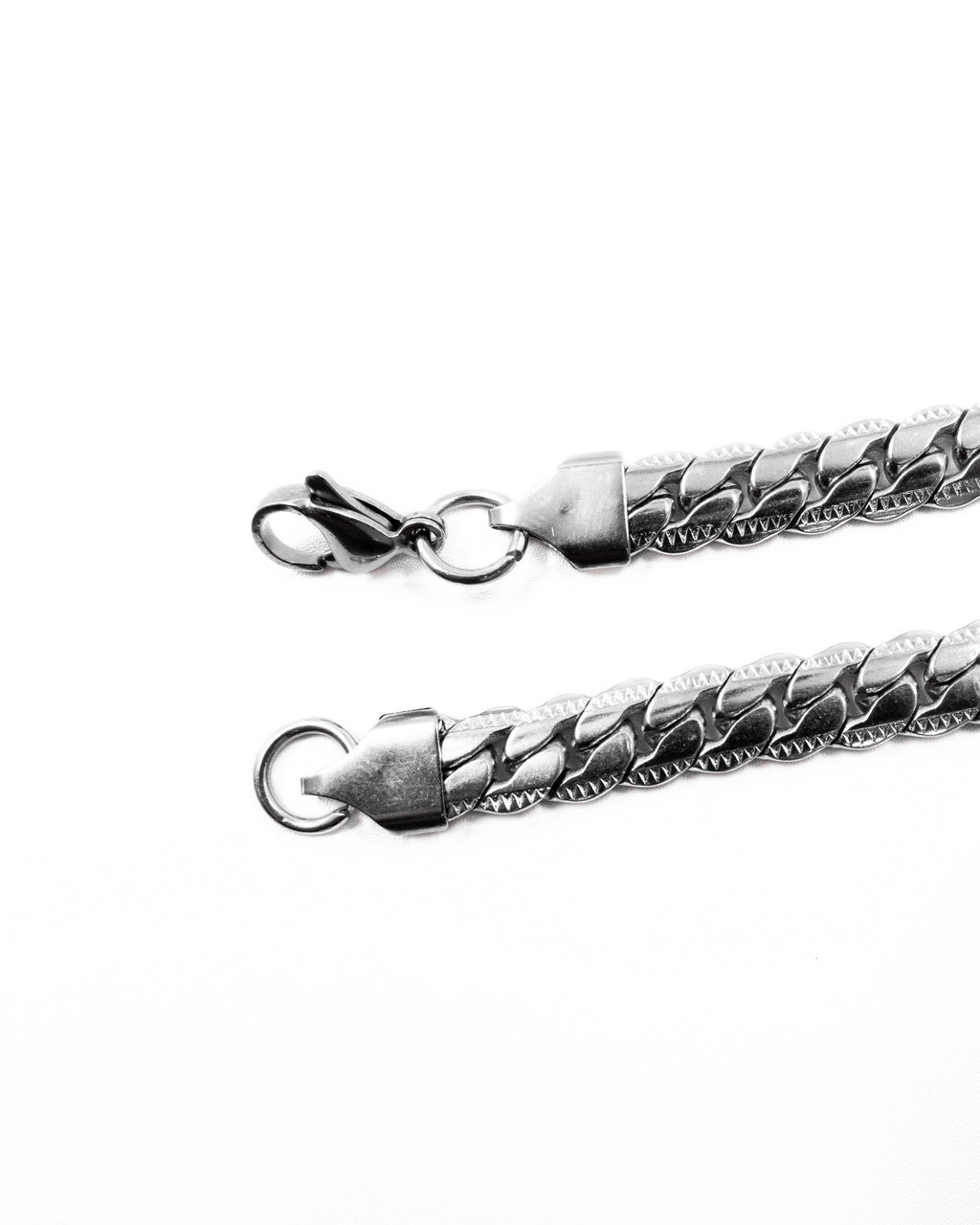 Cadenas Larga de Eslabon Plateada M8 Acero Inoxidable
