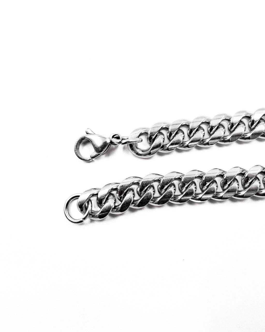 Cadenas Larga de Eslabon Plateada M10 Acero Inoxidable