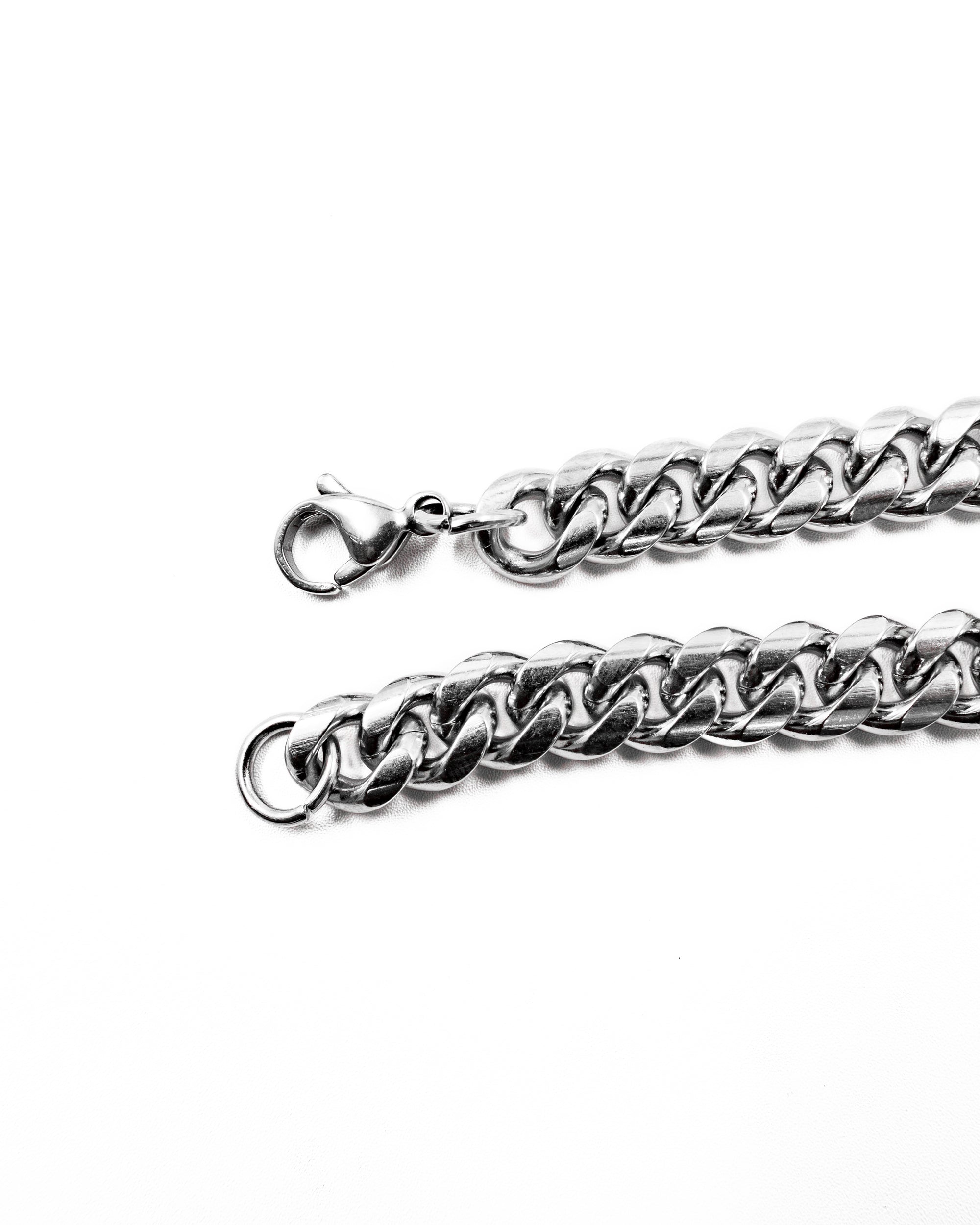 Cadenas Larga de Eslabon Plateada M10 Acero Inoxidable