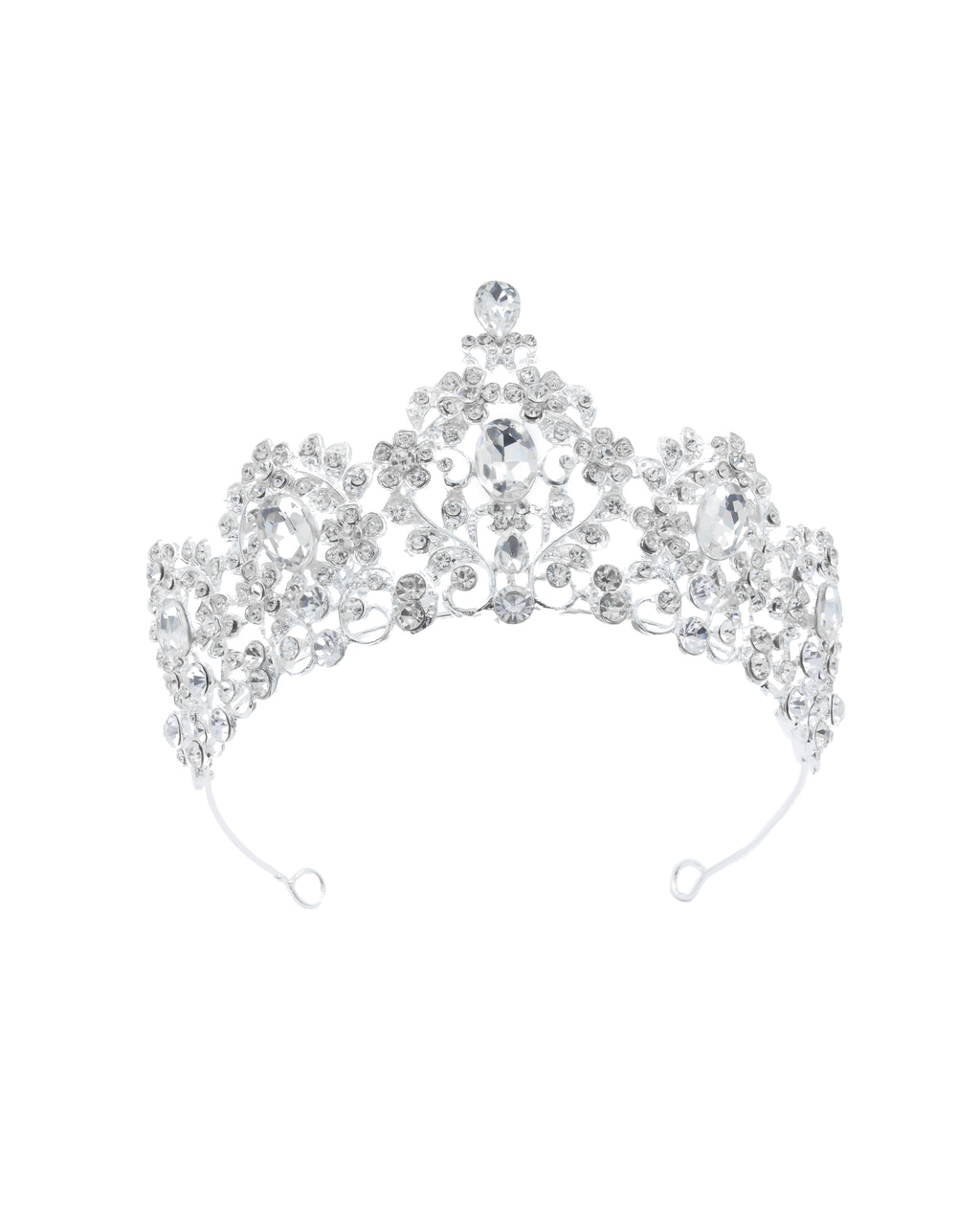 Corona Plateada de Diadema con piedras  - M83 Oro Laminado