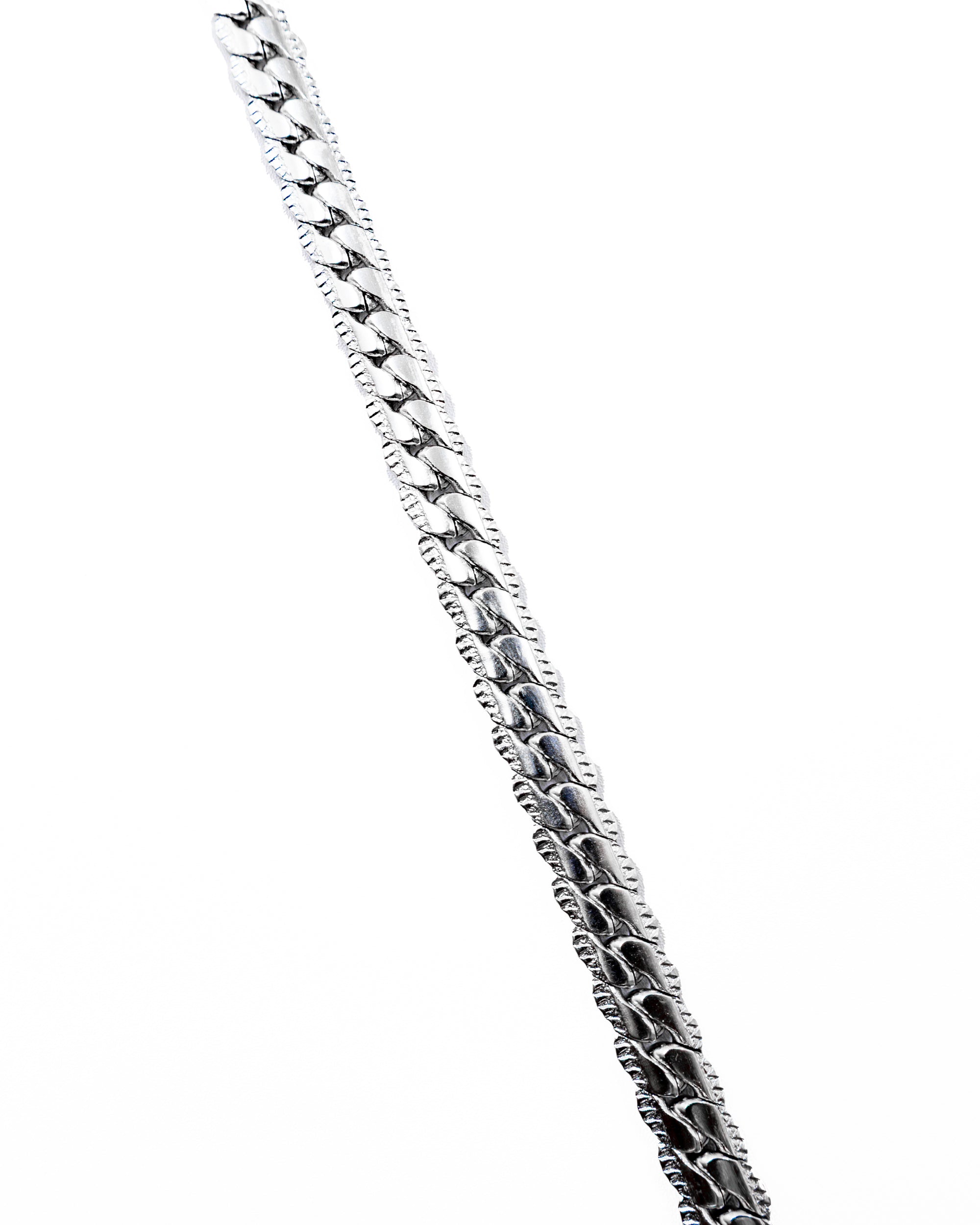 Cadenas Larga de Eslabon Plateada M9 Acero Inoxidable