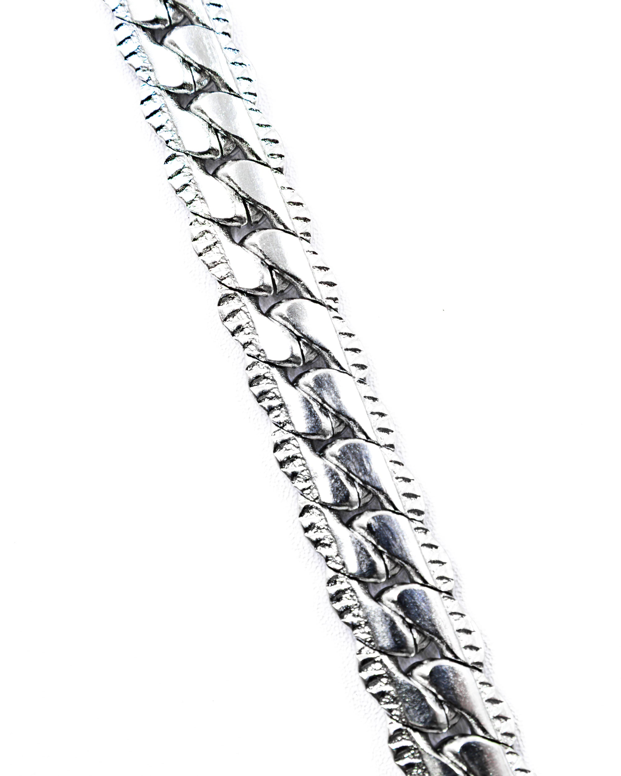 Cadenas Larga de Eslabon Plateada M9 Acero Inoxidable