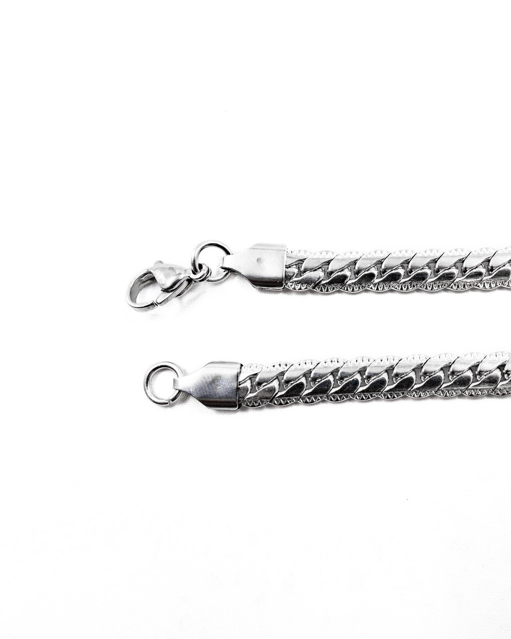 Cadenas Larga de Eslabon Plateada M9 Acero Inoxidable