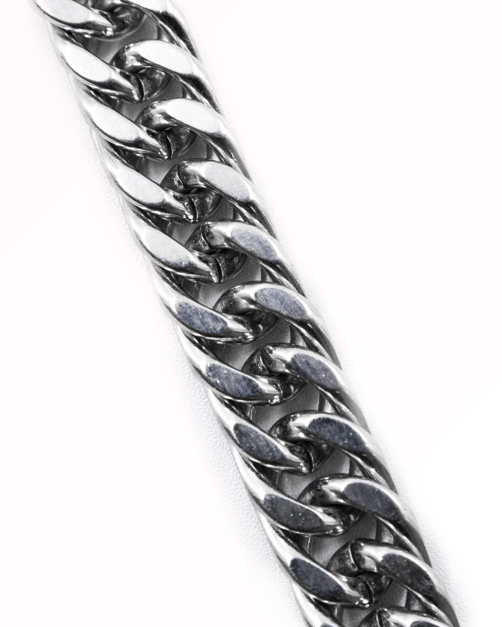 Cadenas Larga de Eslabon Plateada M16 Acero Inoxidable