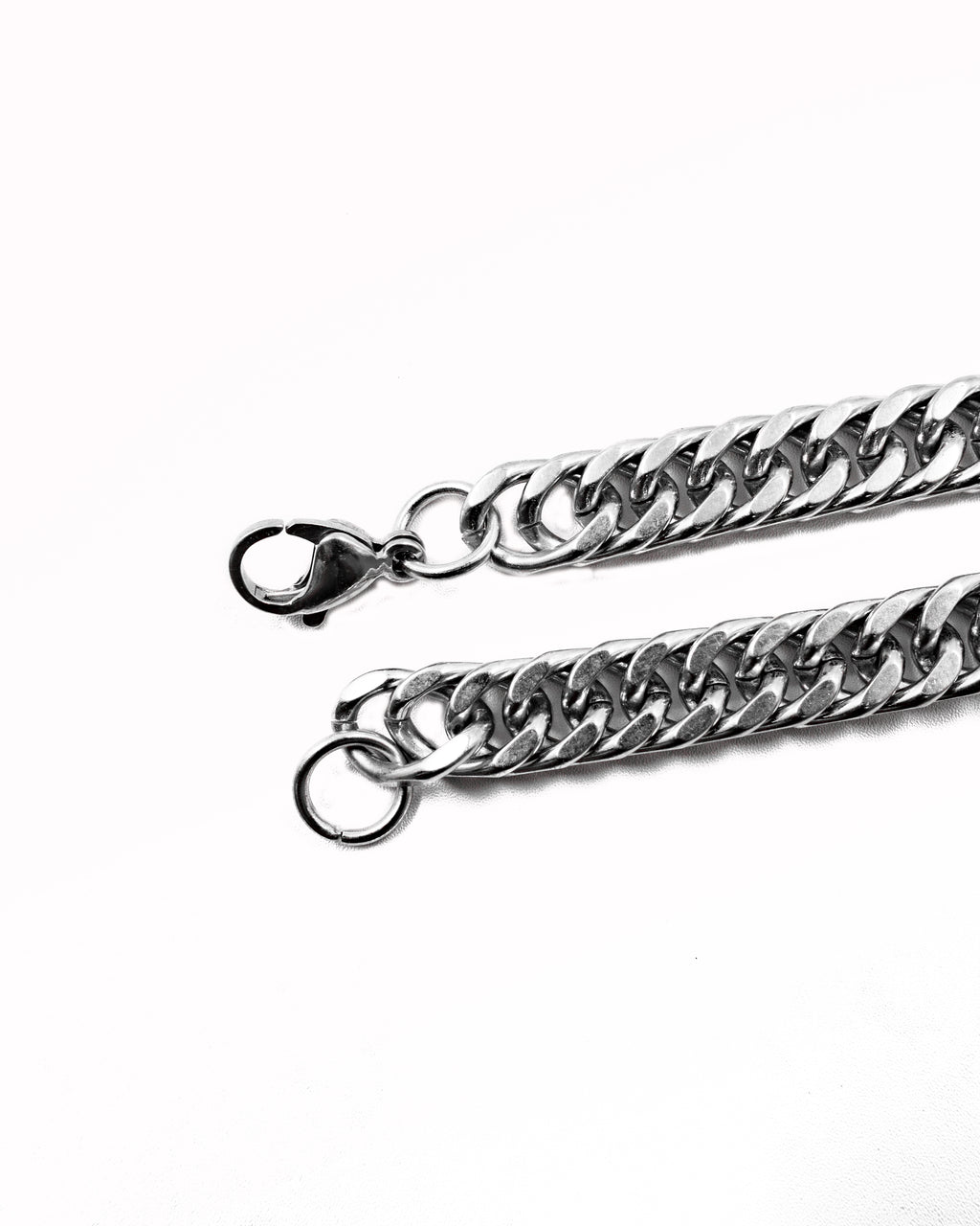 Cadenas Larga de Eslabon Plateada M16 Acero Inoxidable