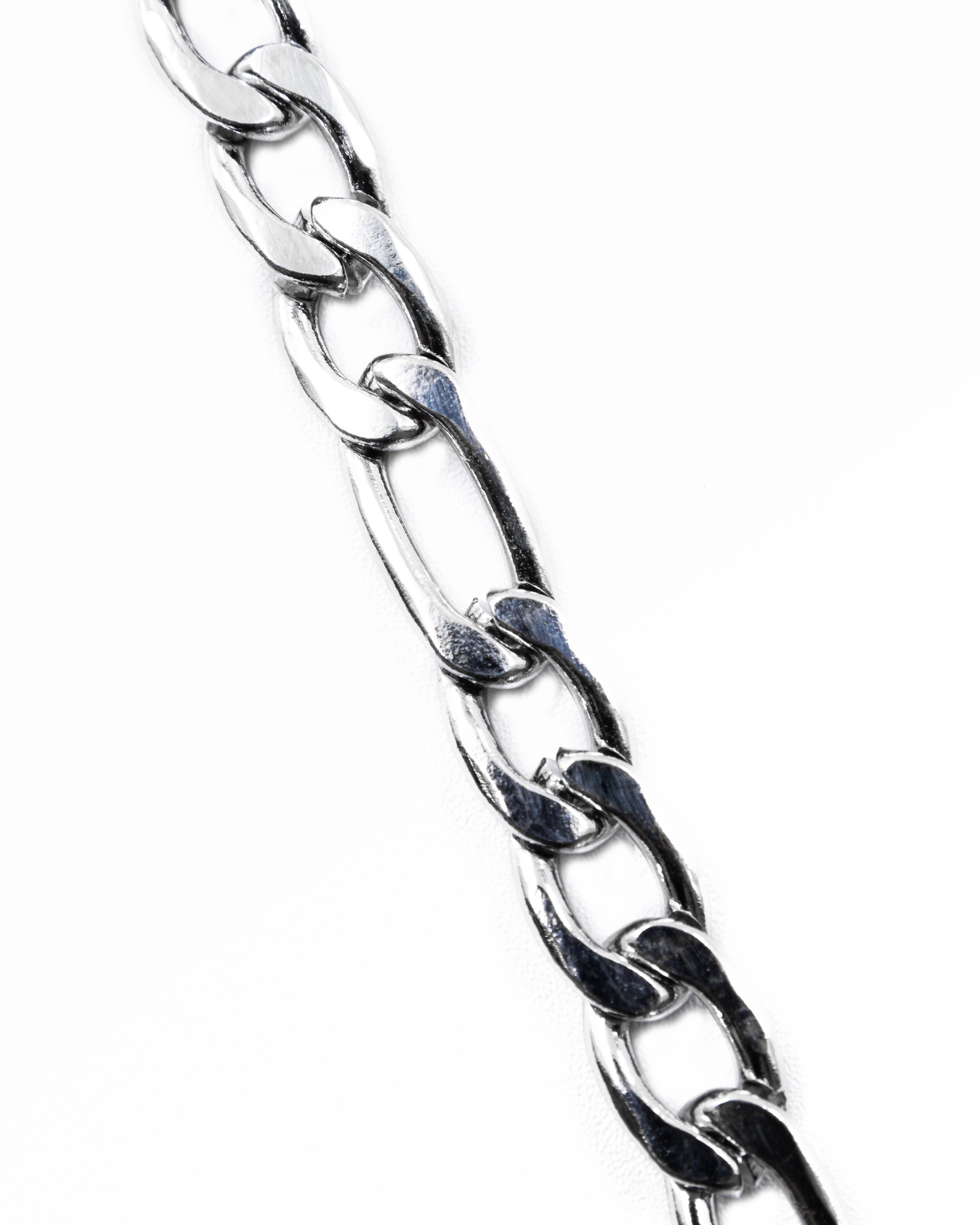 Cadenas Larga de Eslabon Plateada M2 Acero Inoxidable
