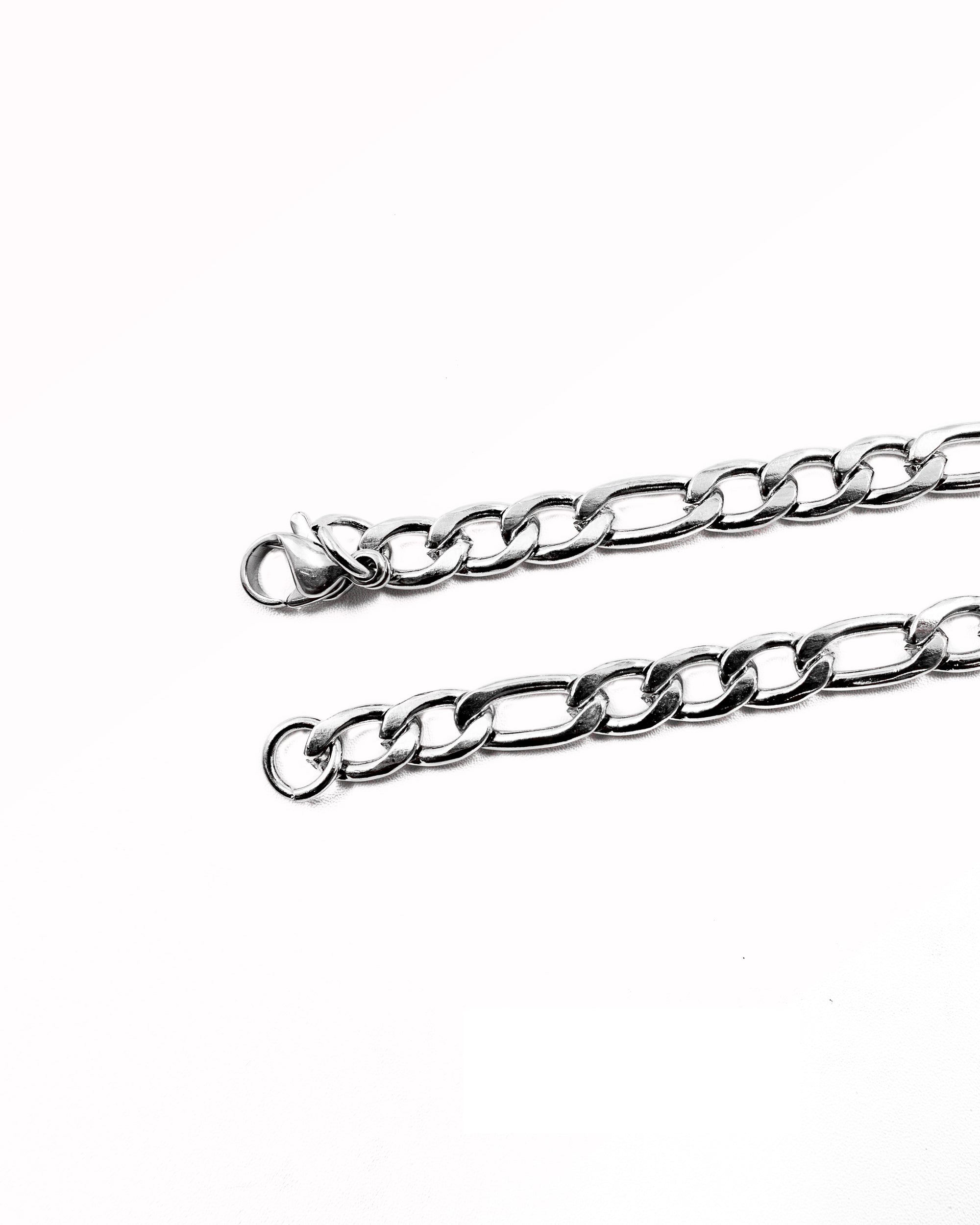 Cadenas Larga de Eslabon Plateada M2 Acero Inoxidable