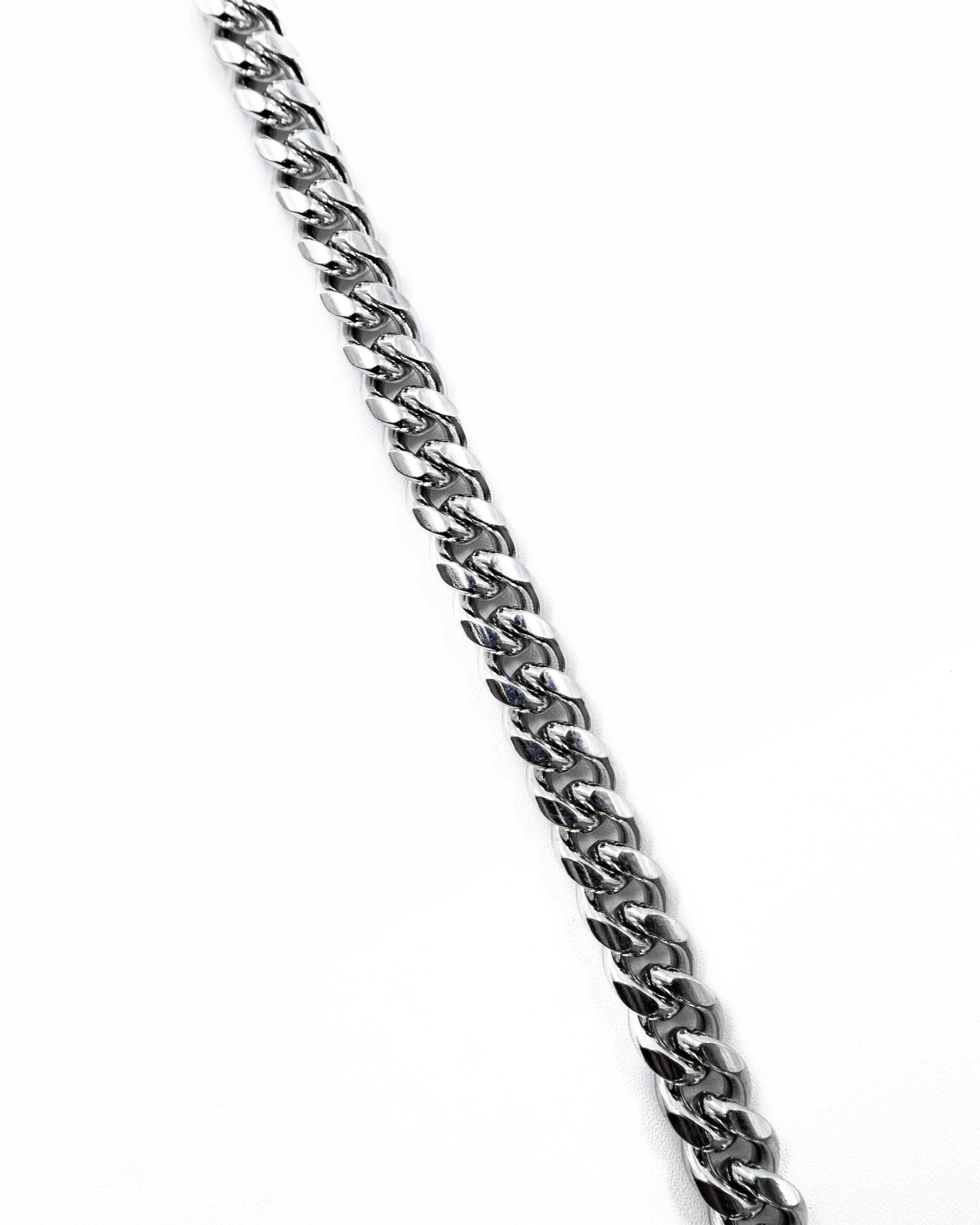 Cadenas Larga de Eslabon Plateada M17 Acero Inoxidable
