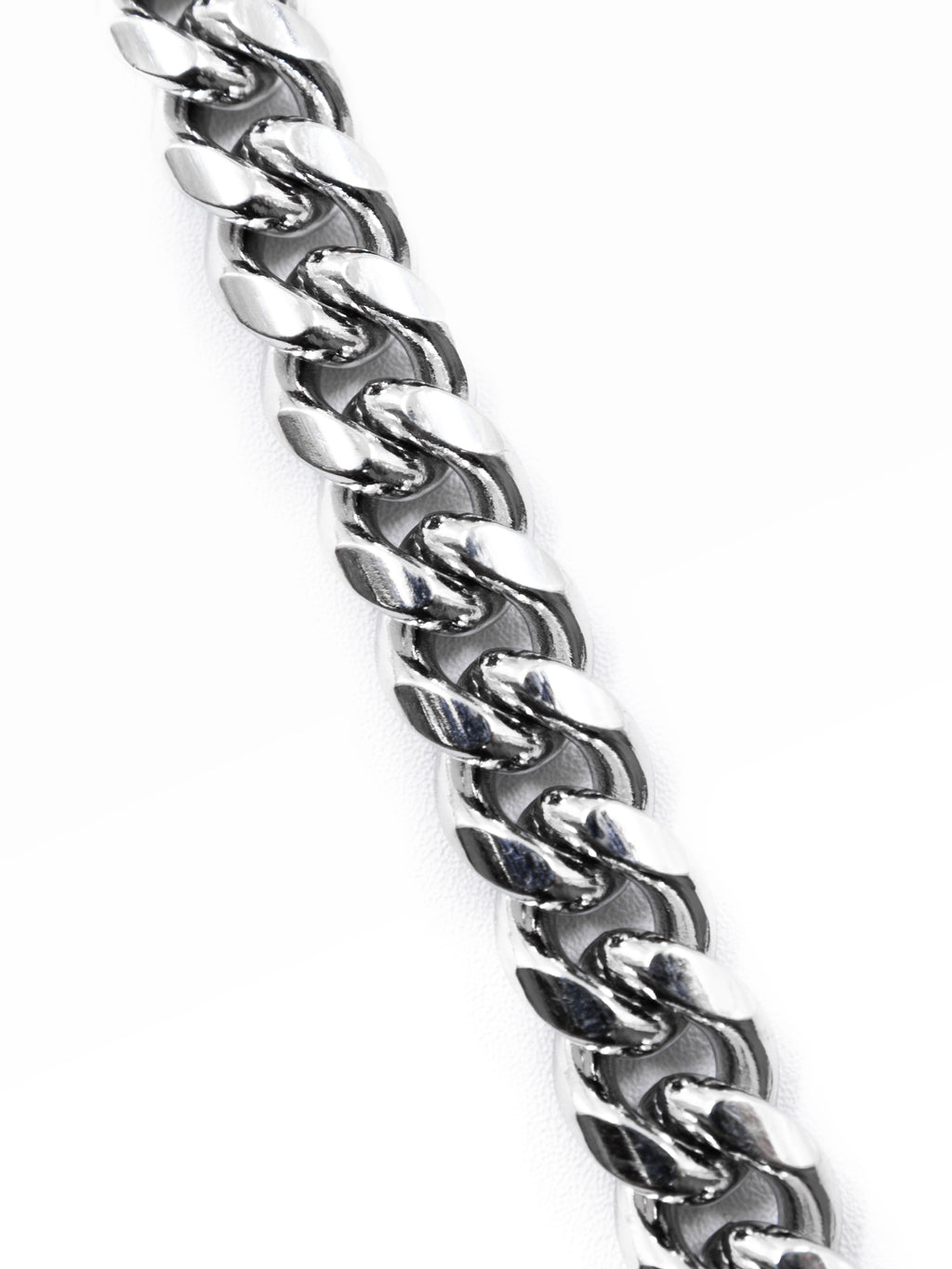 Cadenas Larga de Eslabon Plateada M17 Acero Inoxidable