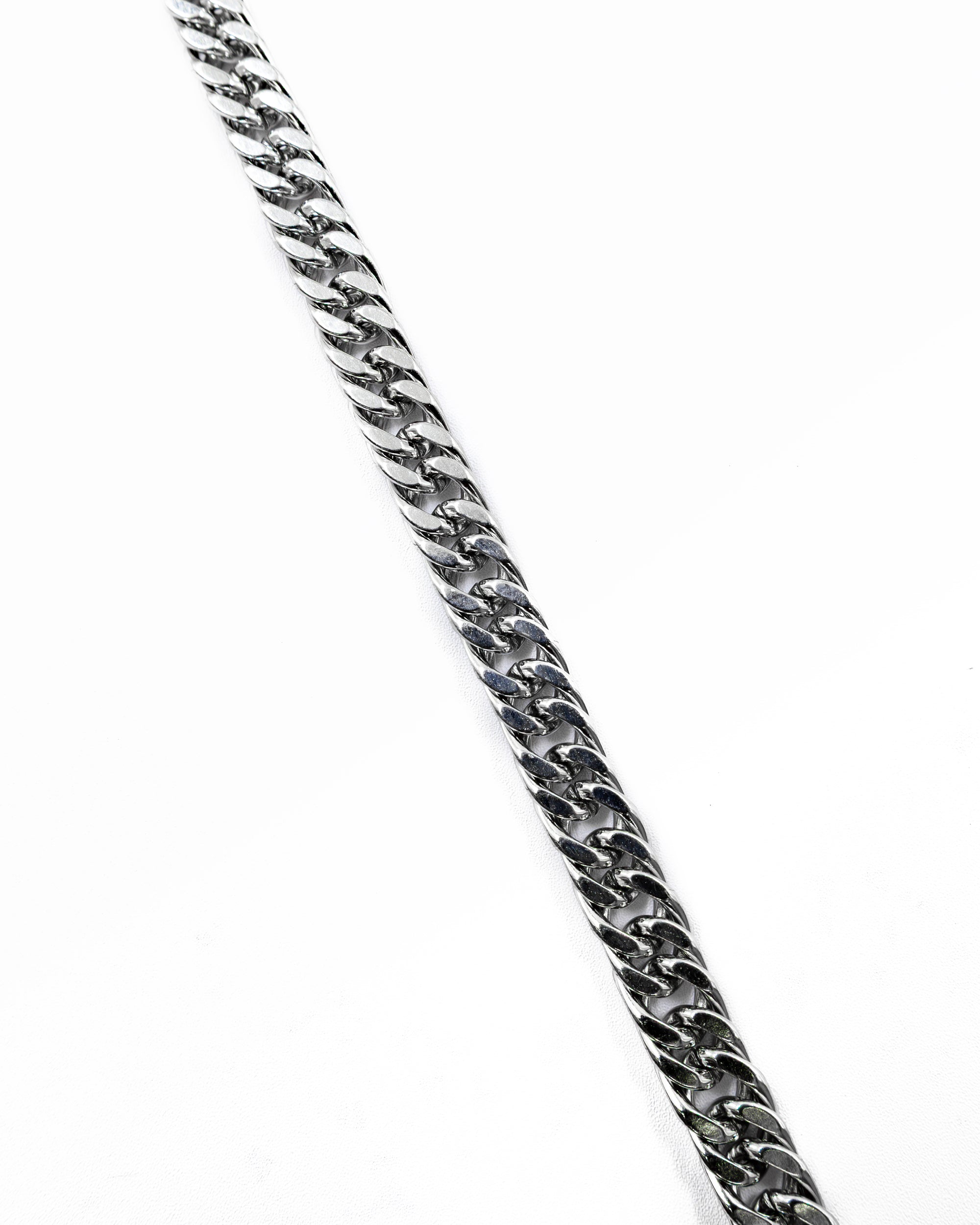 Cadenas Larga de Eslabon Plateada M12 Acero Inoxidable