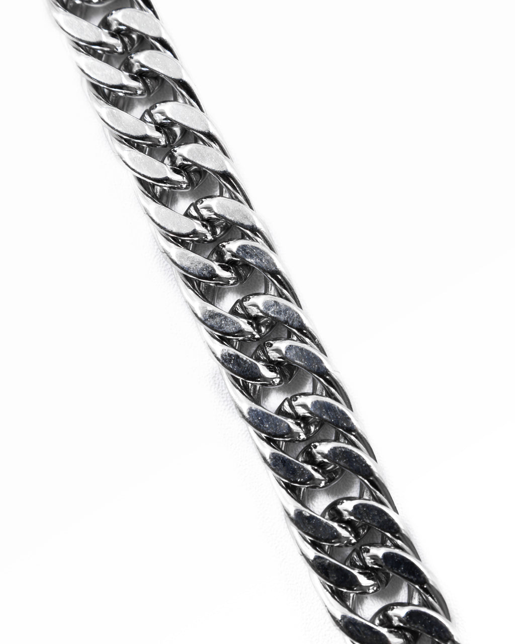 Cadenas Larga de Eslabon Plateada M12 Acero Inoxidable