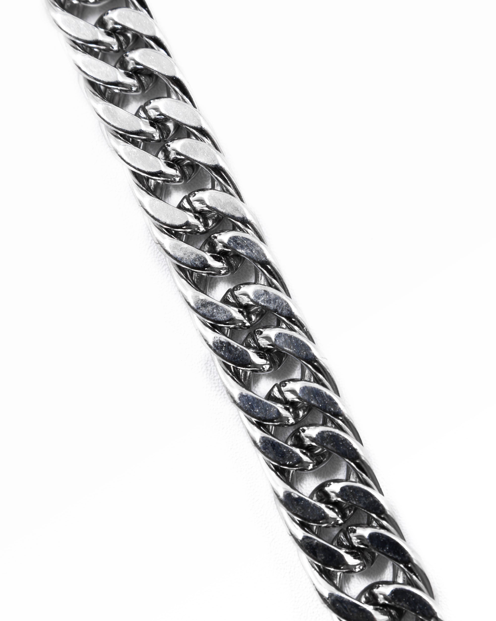 Cadenas Larga de Eslabon Plateada M12 Acero Inoxidable