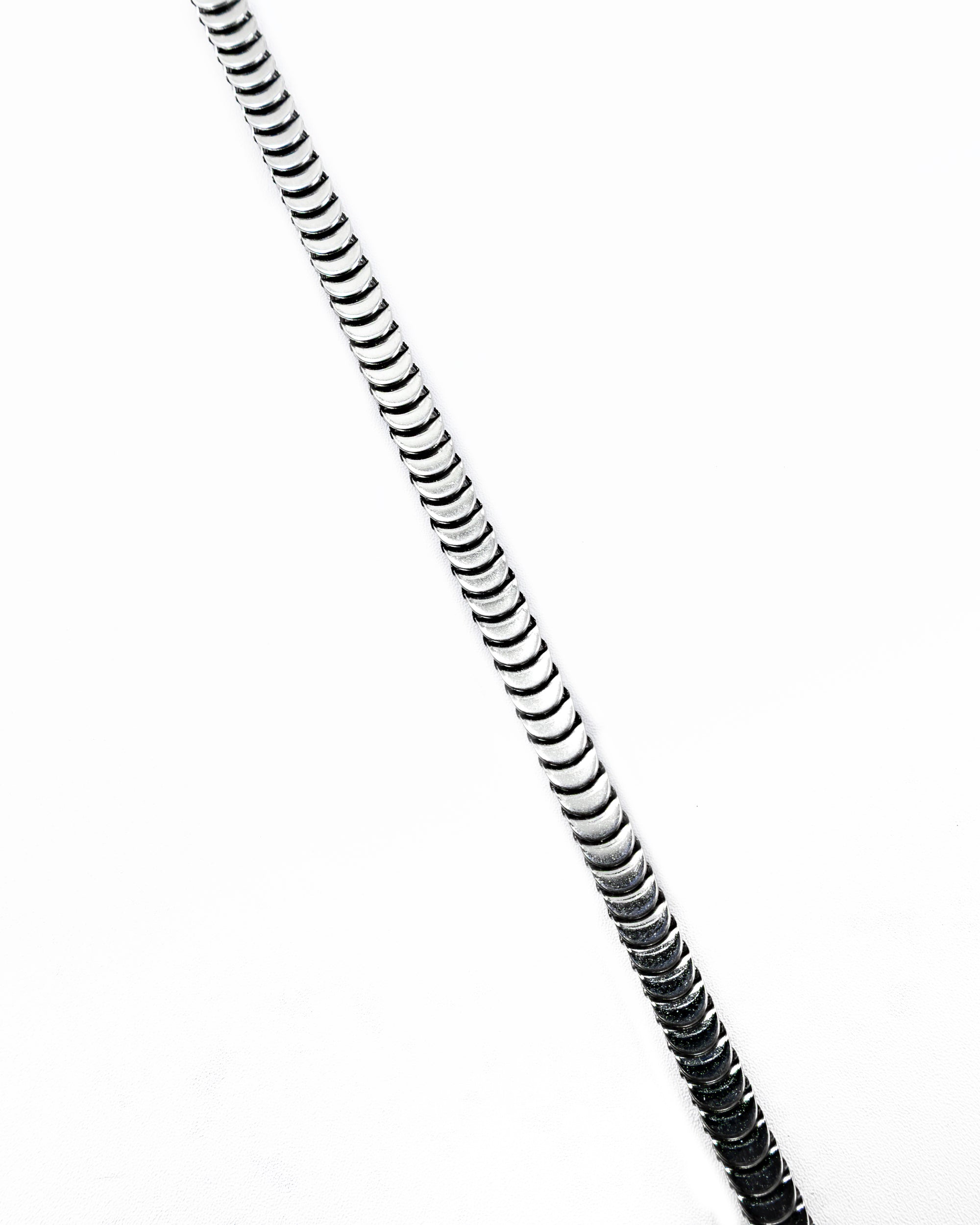 Cadenas Larga de Eslabon Plateada M18 Acero Inoxidable