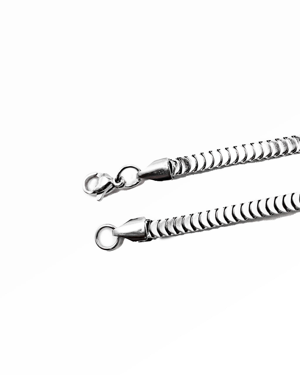 Cadenas Larga de Eslabon Plateada M18 Acero Inoxidable