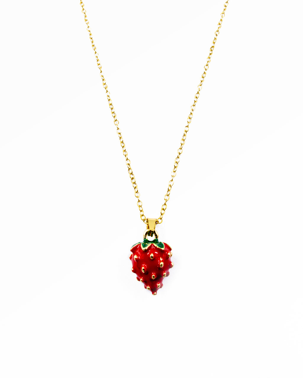 Collar de Fresa - M14 Oro Laminado