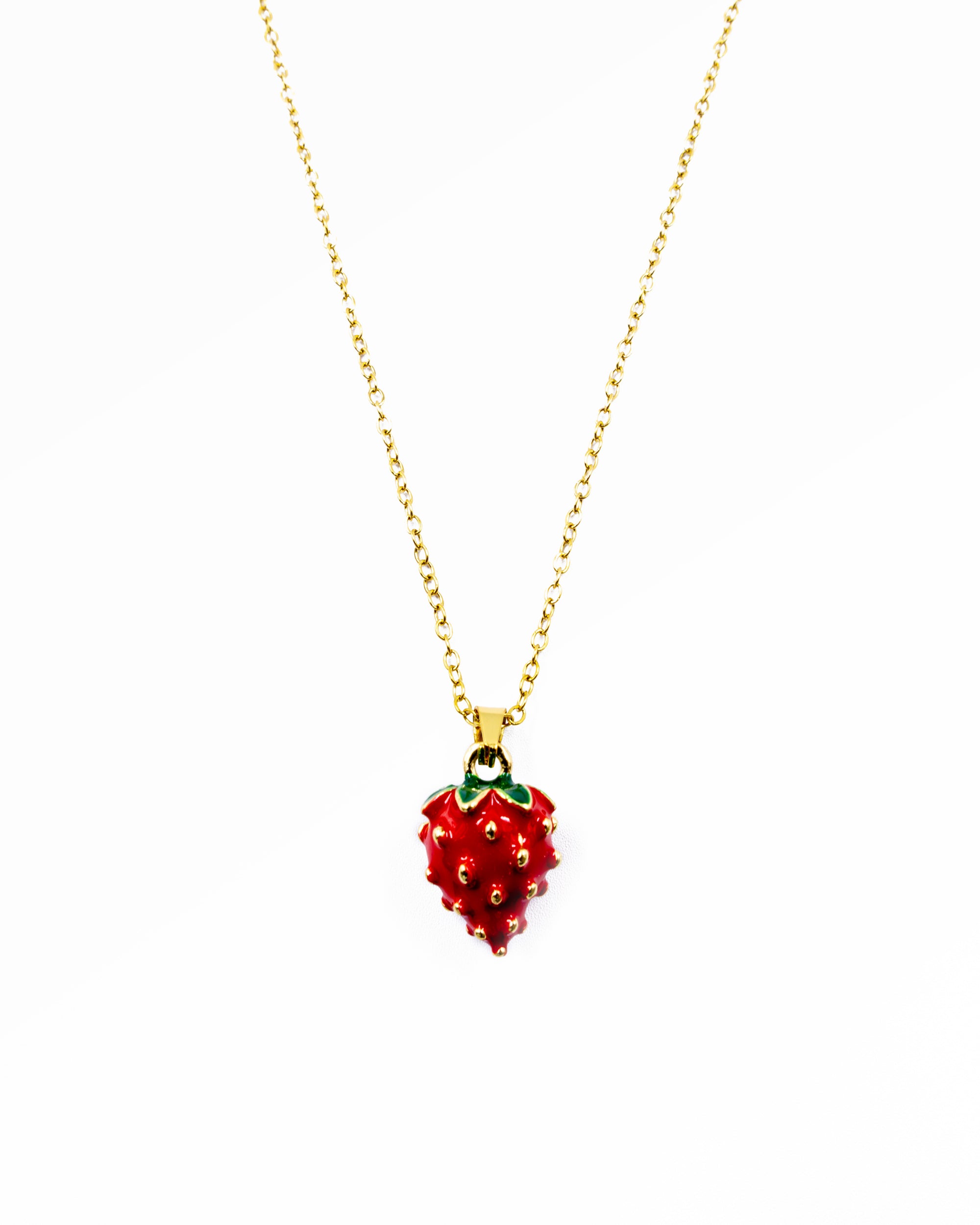 Collar de Fresa - M14 Oro Laminado