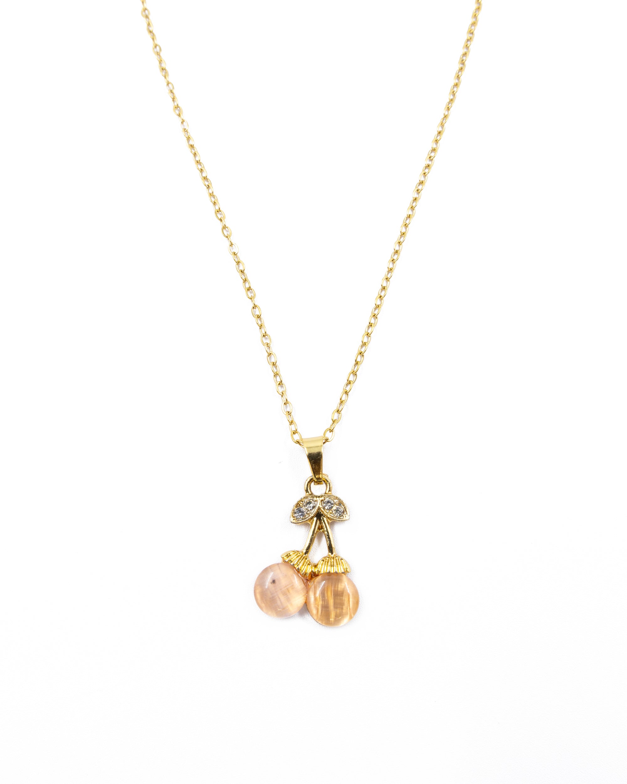 Collar de Cereza - M27 Oro Laminado