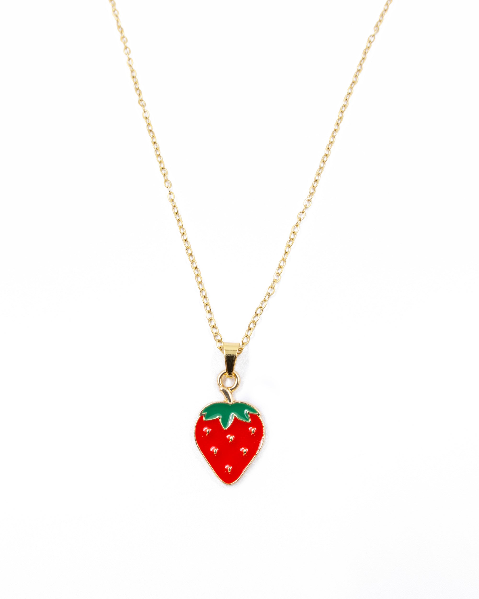 Collar de Fresa - M4 Oro Laminado