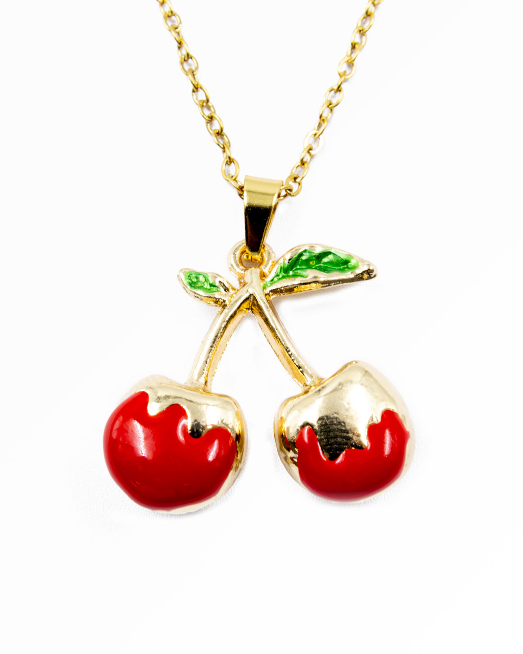 Collar de Cereza - M18 Oro Laminado